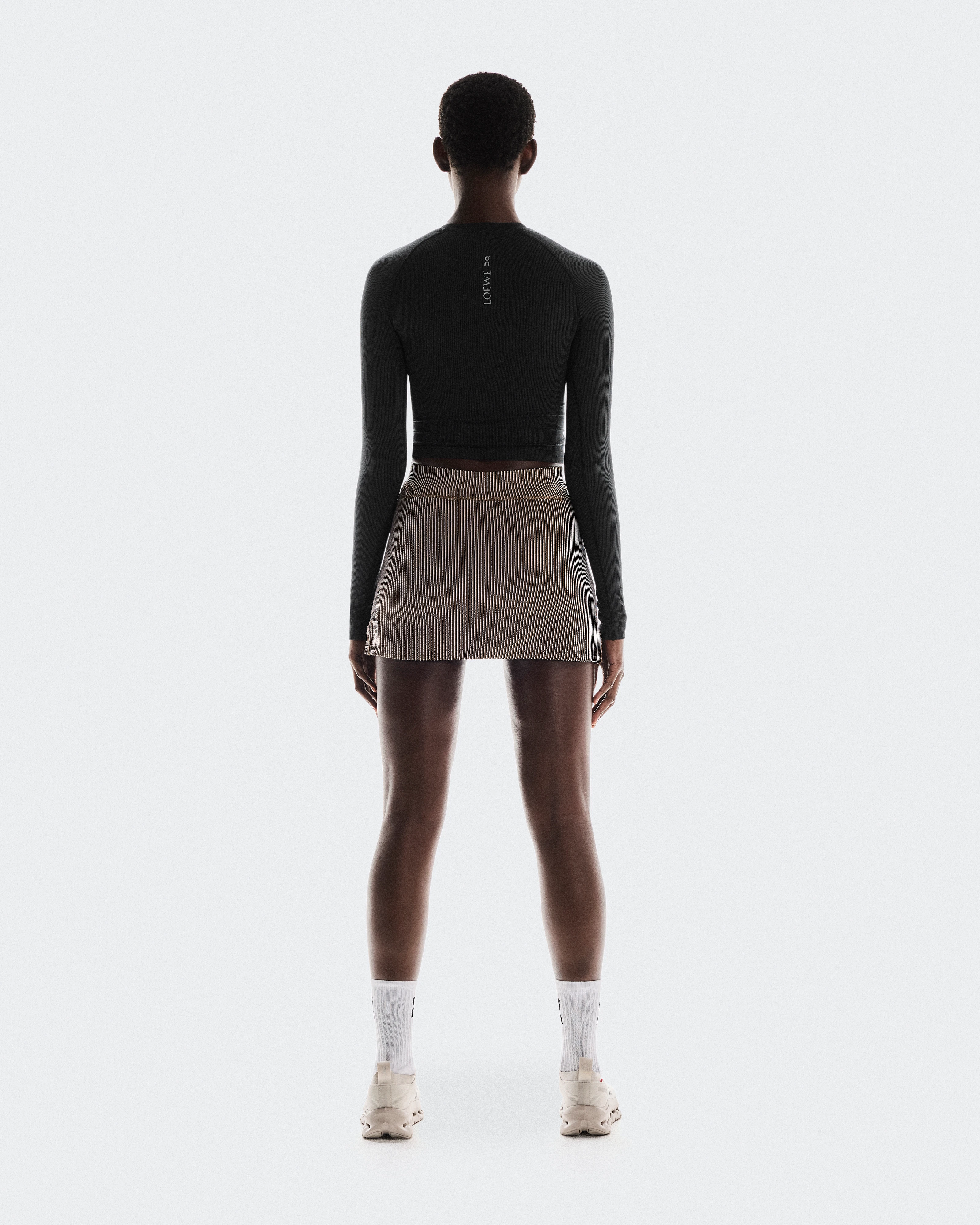 On Ribbed Skirt LOEWE Brown & Pink Women Skirts