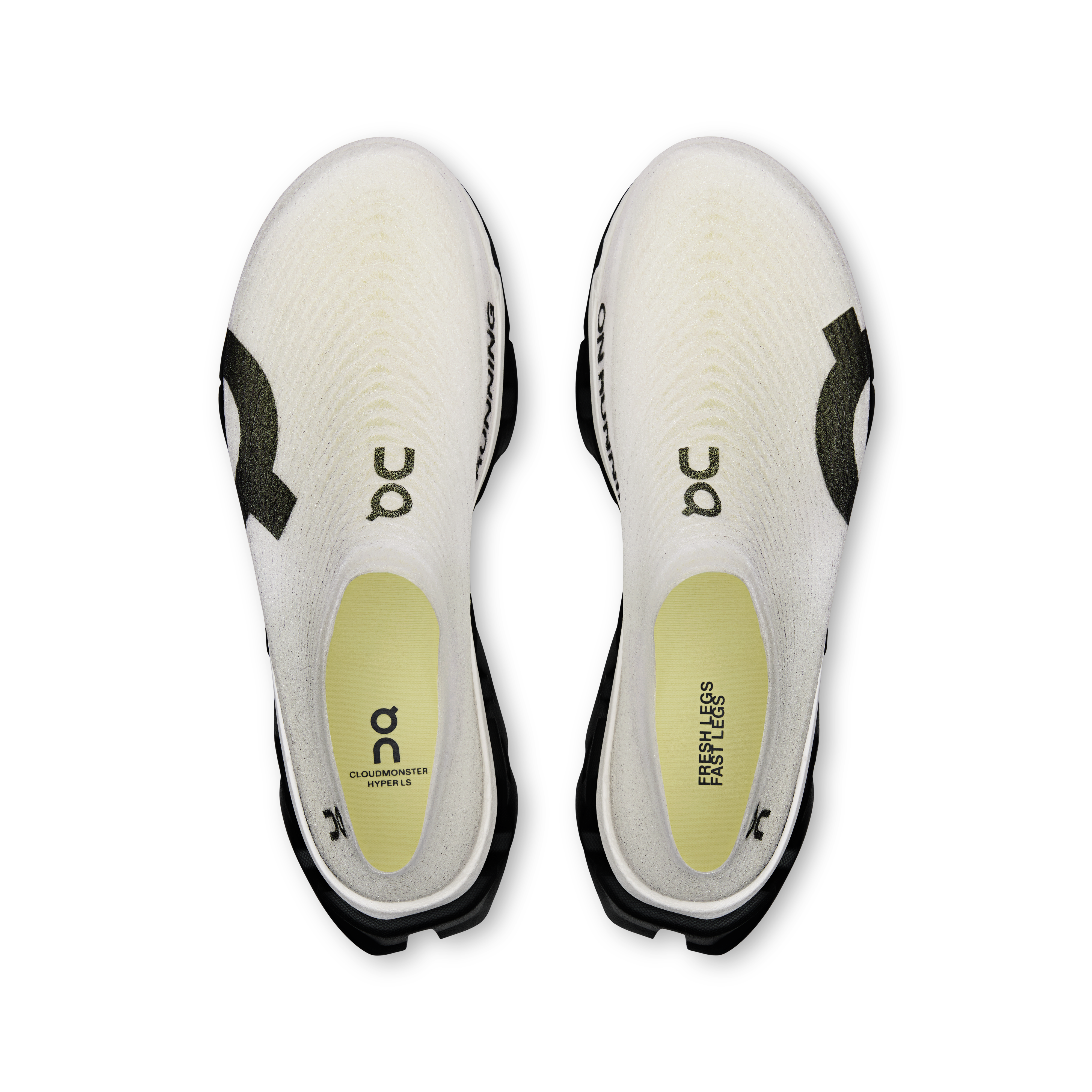 On LightSpray Cloudmonster 3 Hyper Black & Apollo Unisex Road running Shoes