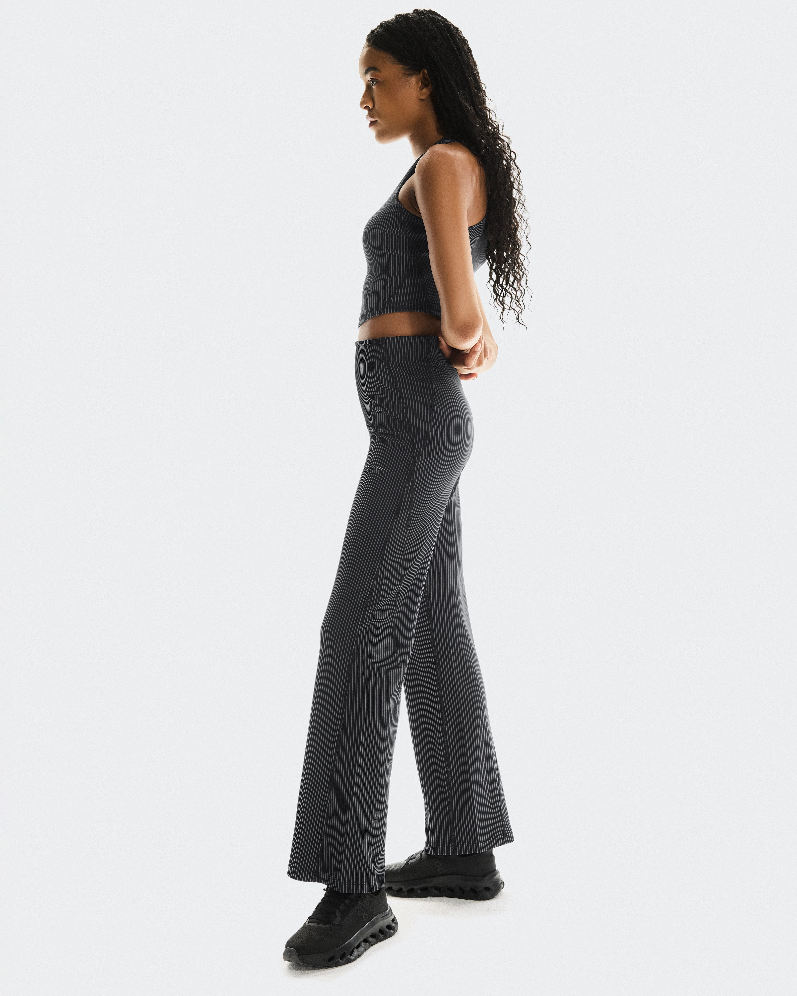 On All-Day Ribbed Pants Black & Rock Women Pants