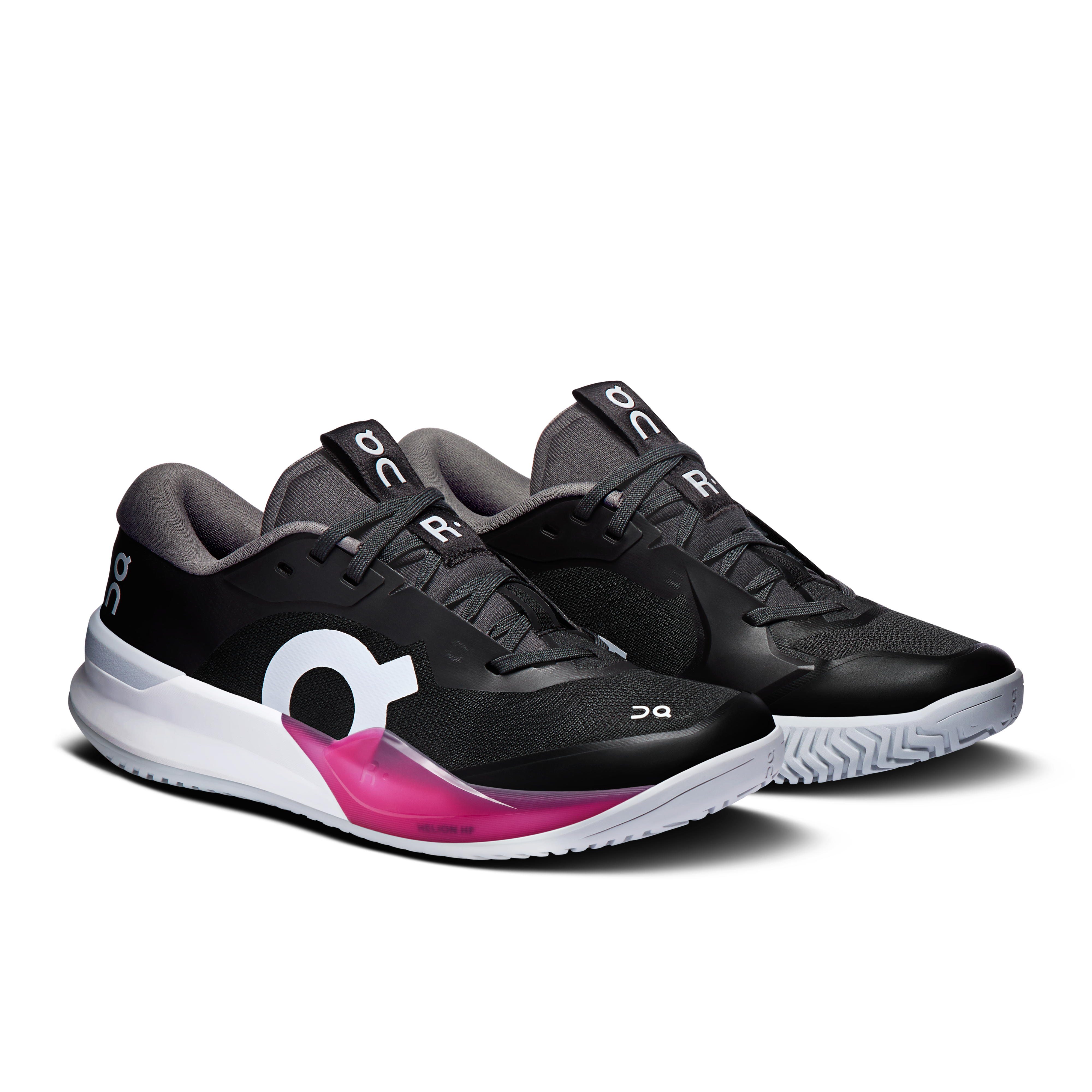 On THE ROGER Pro 3 Clay Black & Pink Women Tennis Shoes