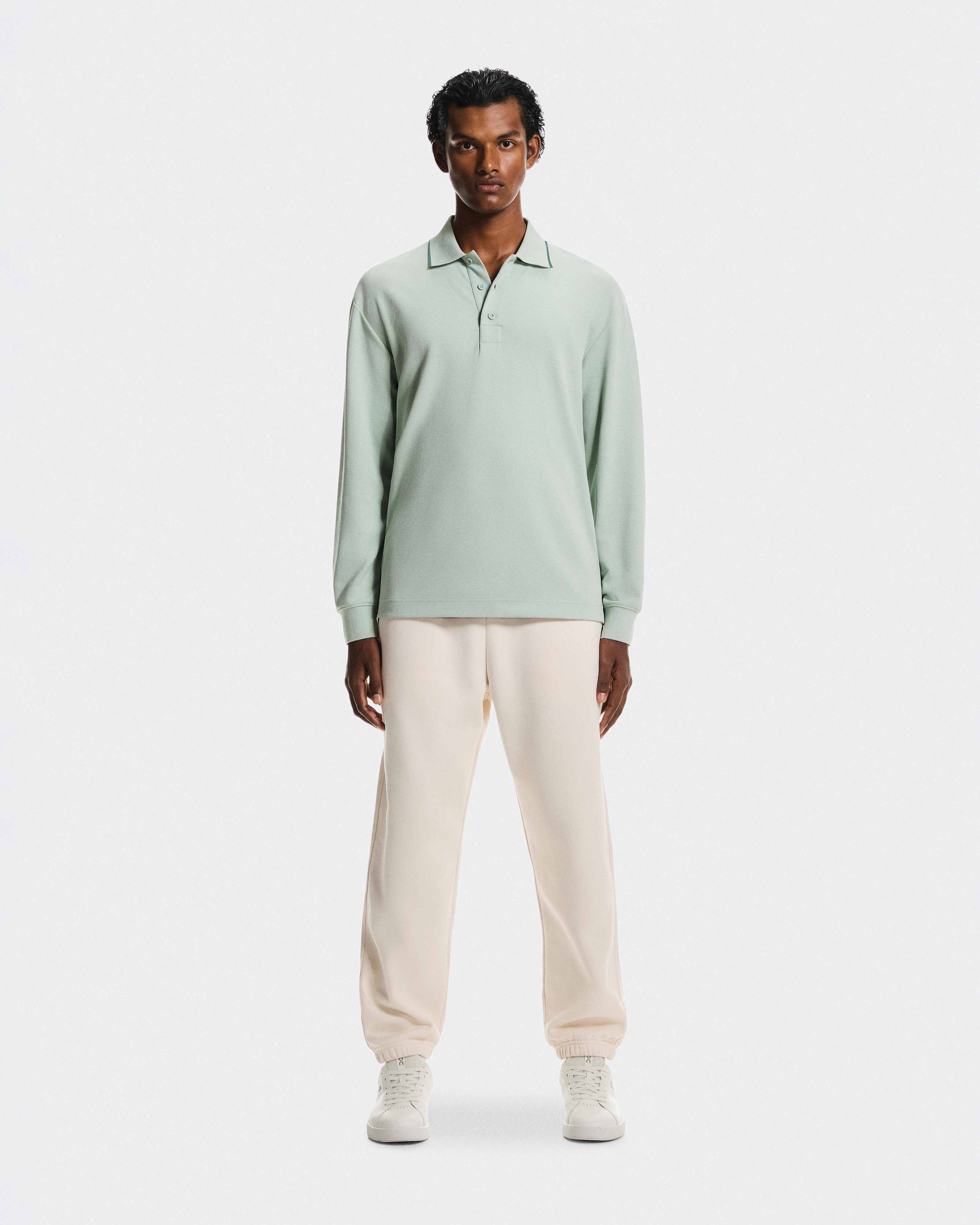 On Courtside Long-T Polo Mineral & Tide Men Tops and t-shirts