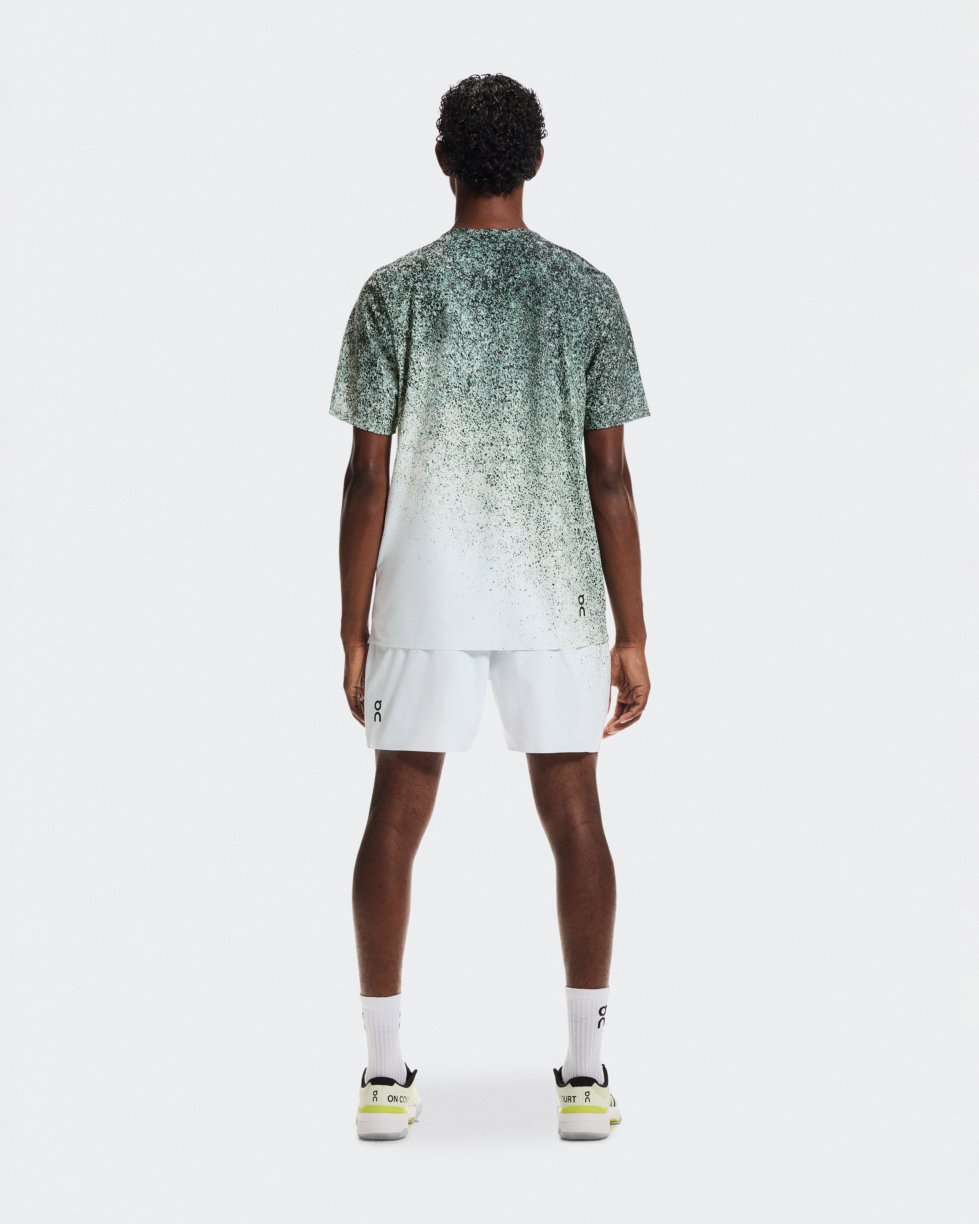 On 5" Court Shorts Fade Mineral & White Men Shorts