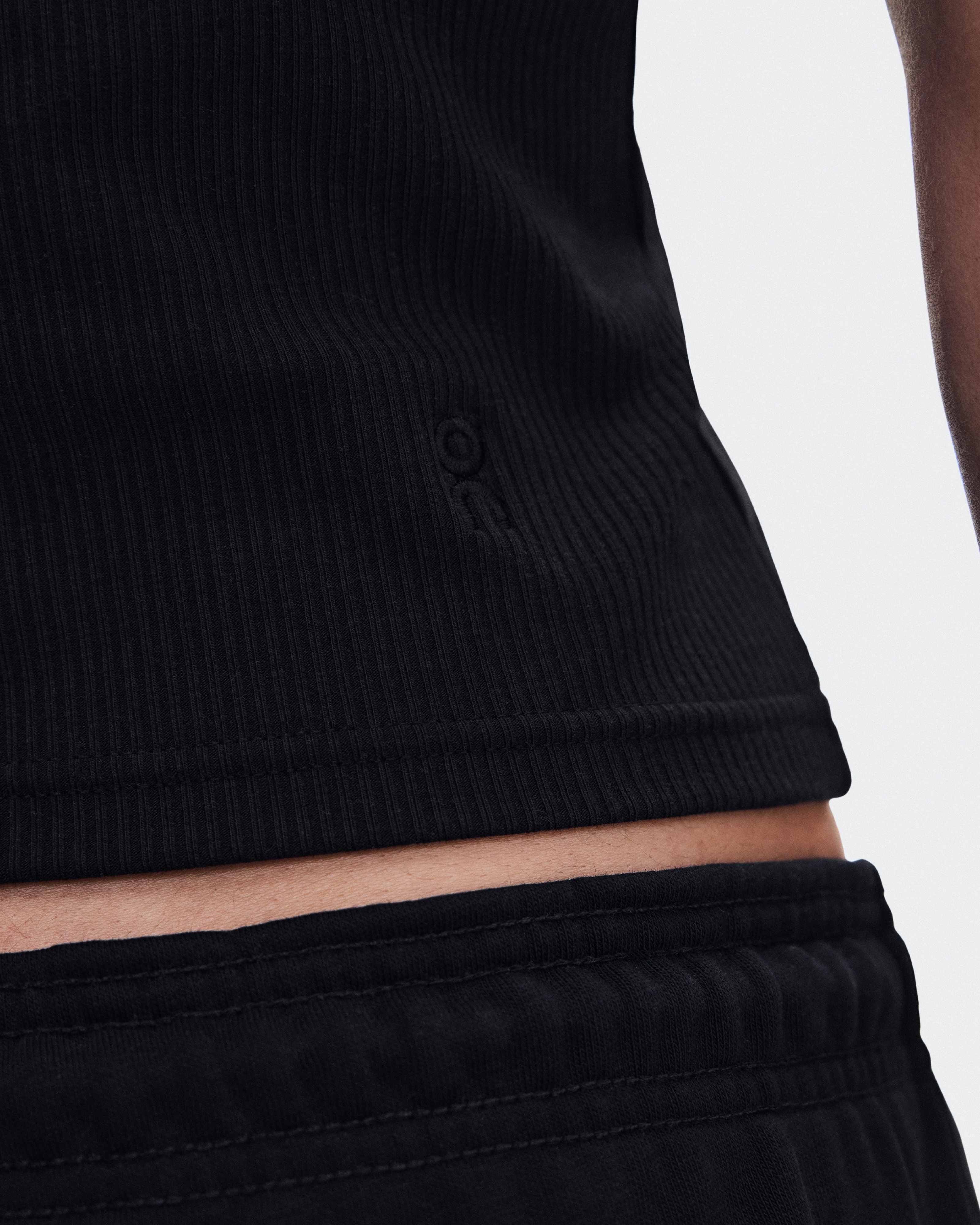 On All-Day Ribbed Tank Black Women Tops and t-shirts