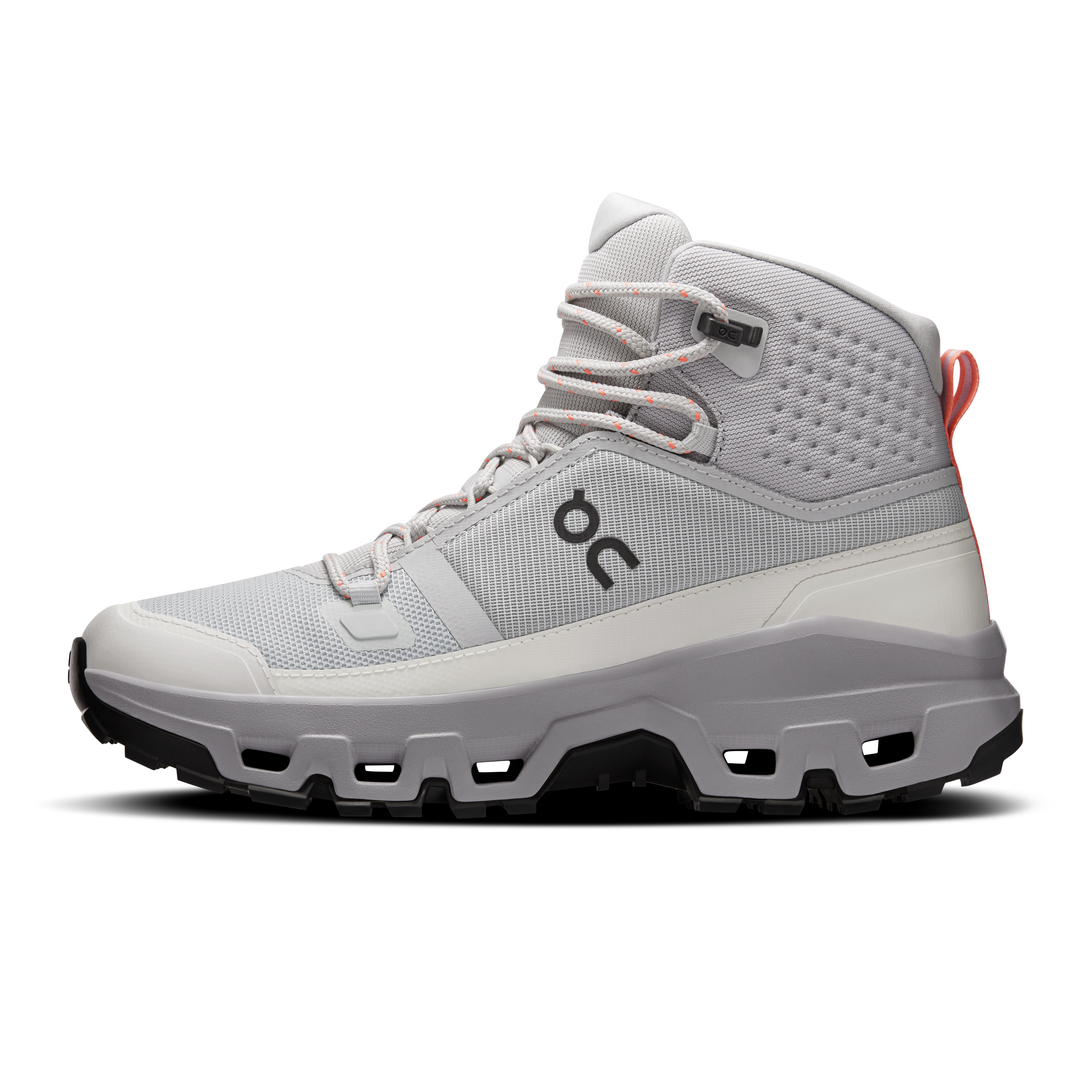 On Cloudrock Mid Waterproof Glacier & Alloy Women Hiking Shoes