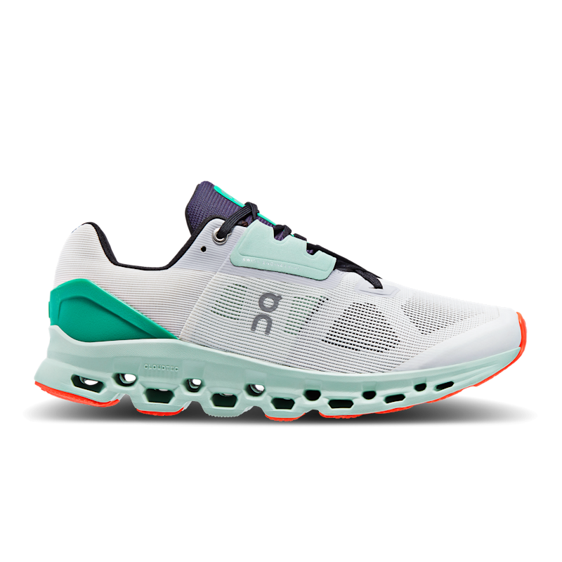 On Men's Cloudstratus Road Running Shoe in Undyed/Creek, Size: 10