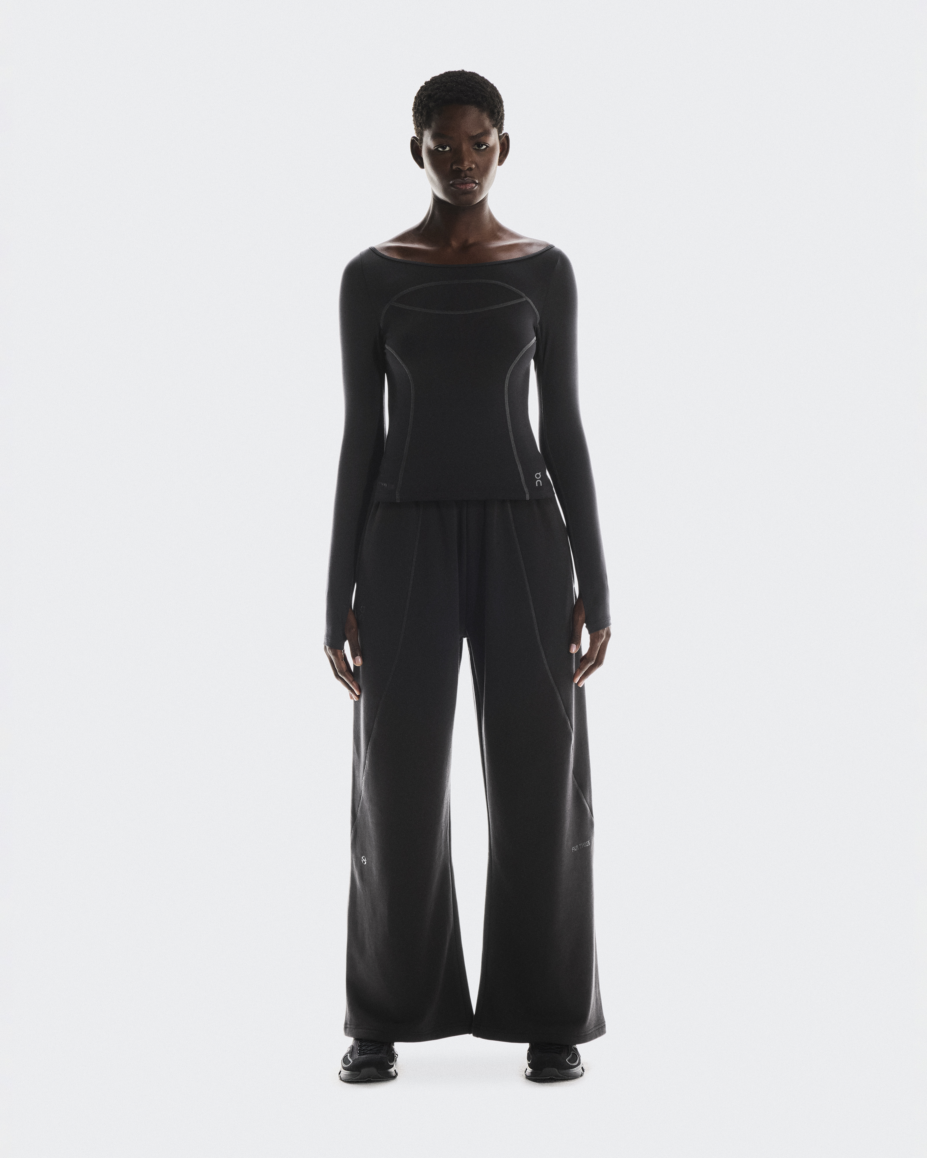 On Women's Studio Long Sleeve FKA Long-Sleeve Shirt in Black, Size: Small, Polyester