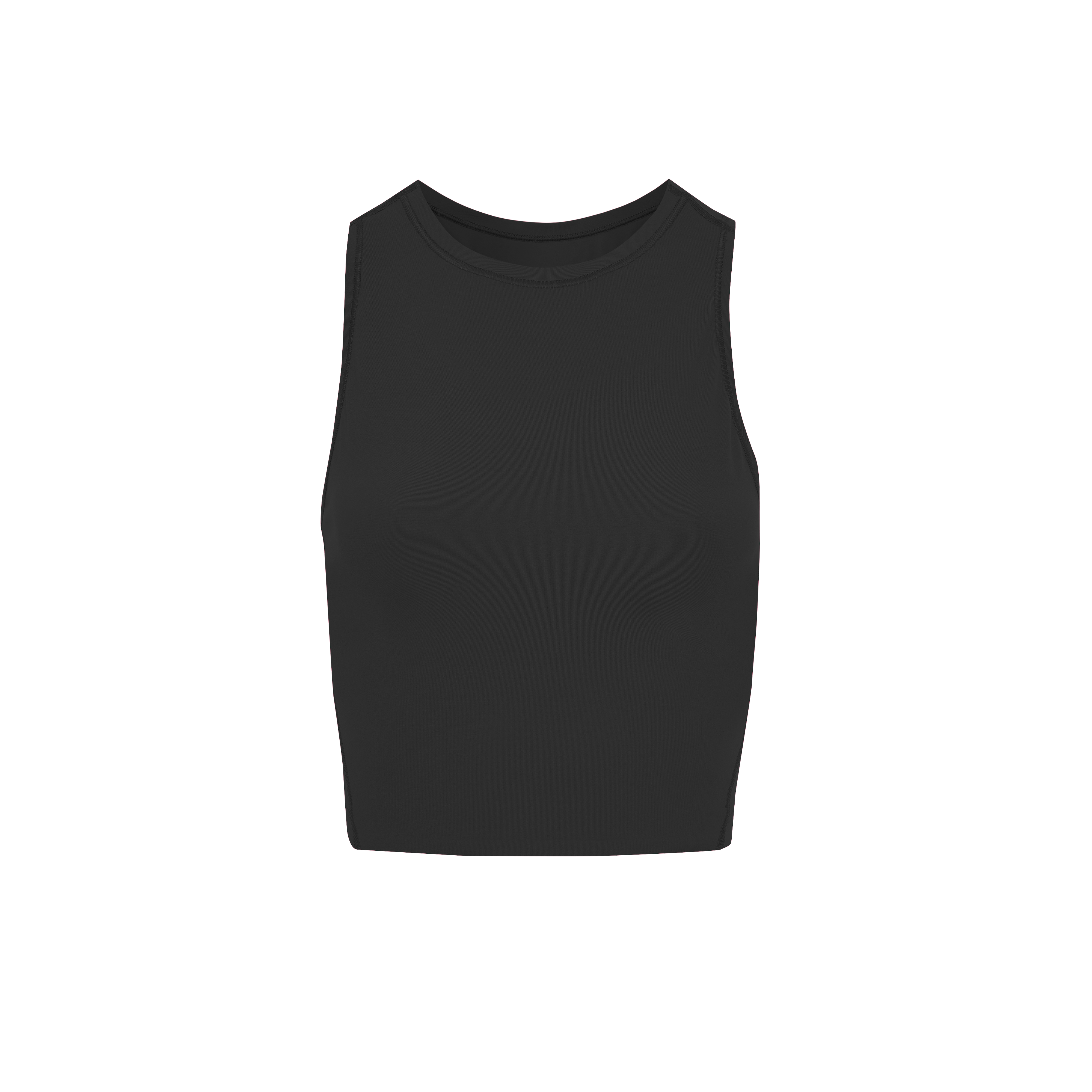 Studio Crop Tank in Black