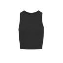 Studio Crop Tank in Black