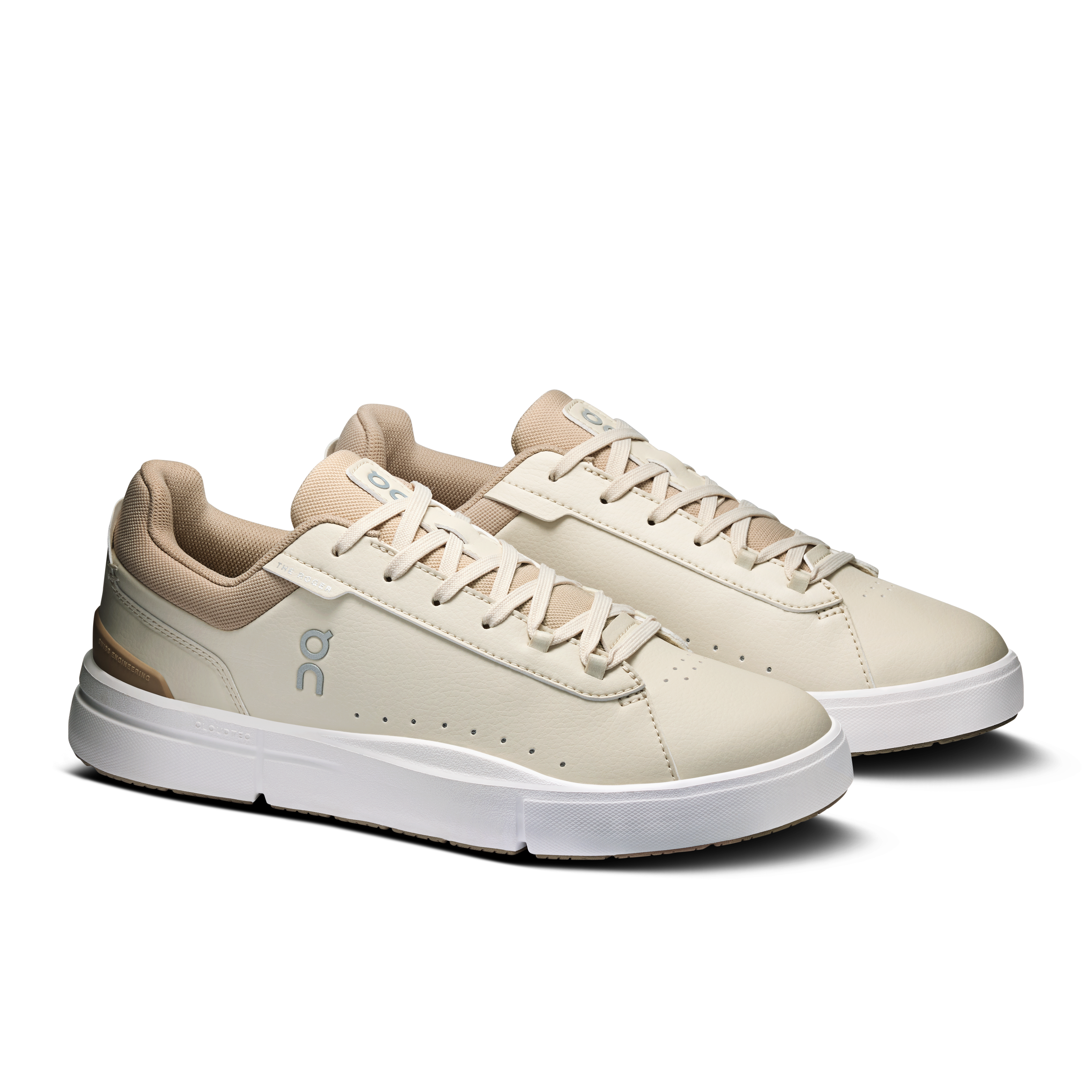 On THE ROGER Advantage Sand & Grain Women – All-day, tennis-inspired, classic style Shoes