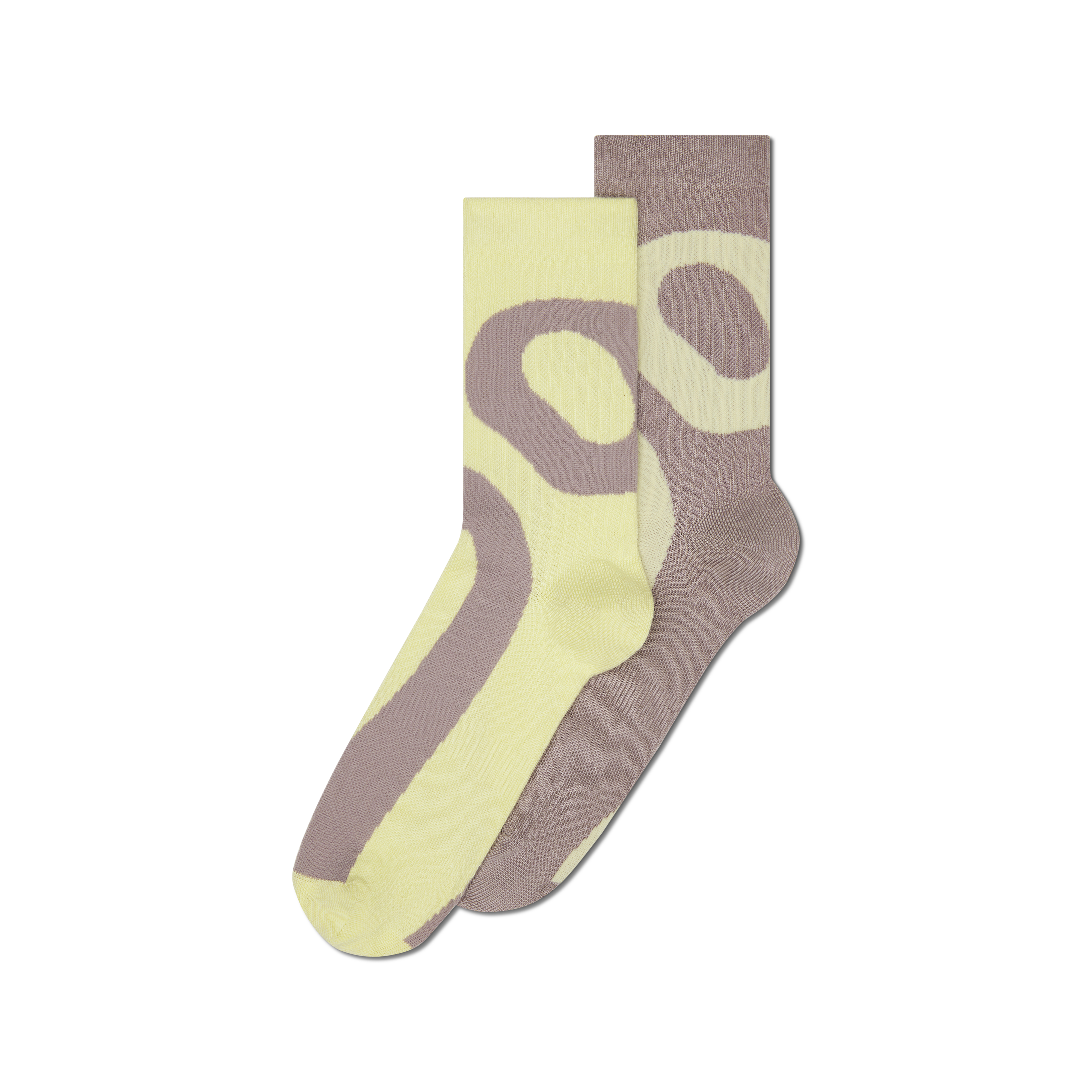 Liquid Logo Sock High 2P in Zinc/Linen
