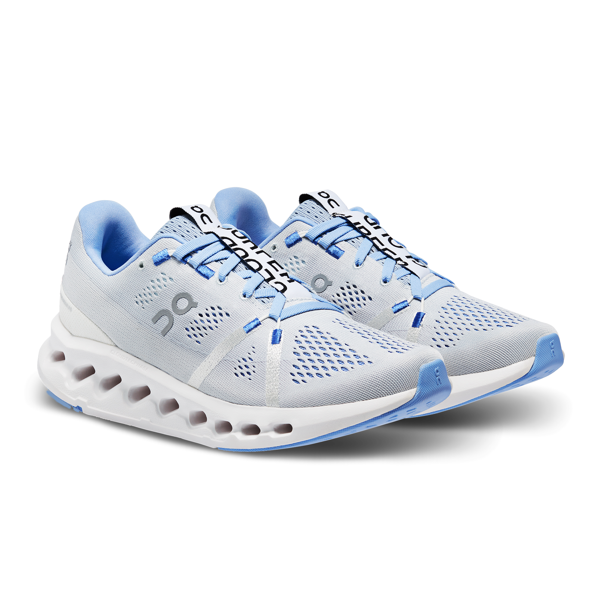 On Cloudsurfer Heather & White Femme Running sur route Chaussures