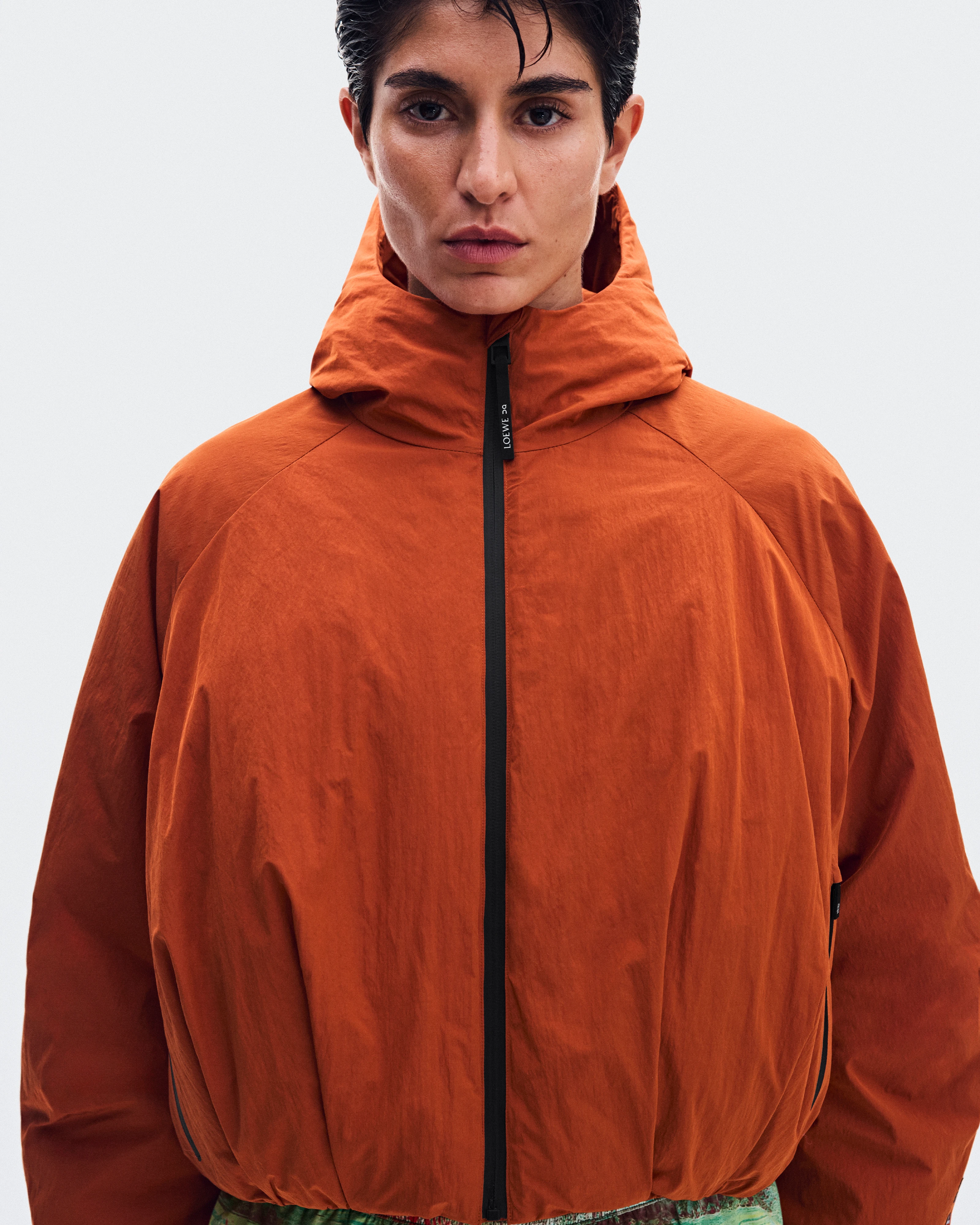 On Cropped Puffer Jacket LOEWE Dark Orange Women