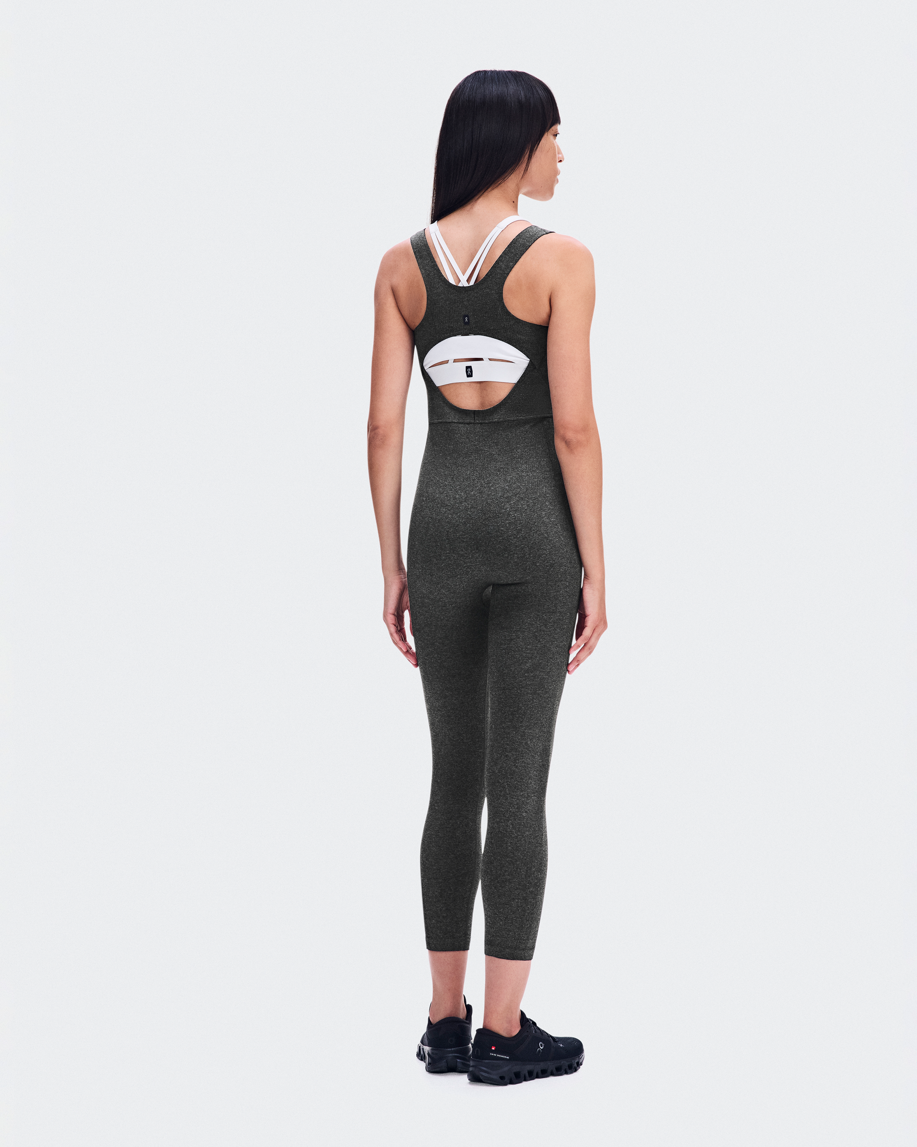 Studio Knit Bodysuit 7/8نحيف / Ember Heather / M