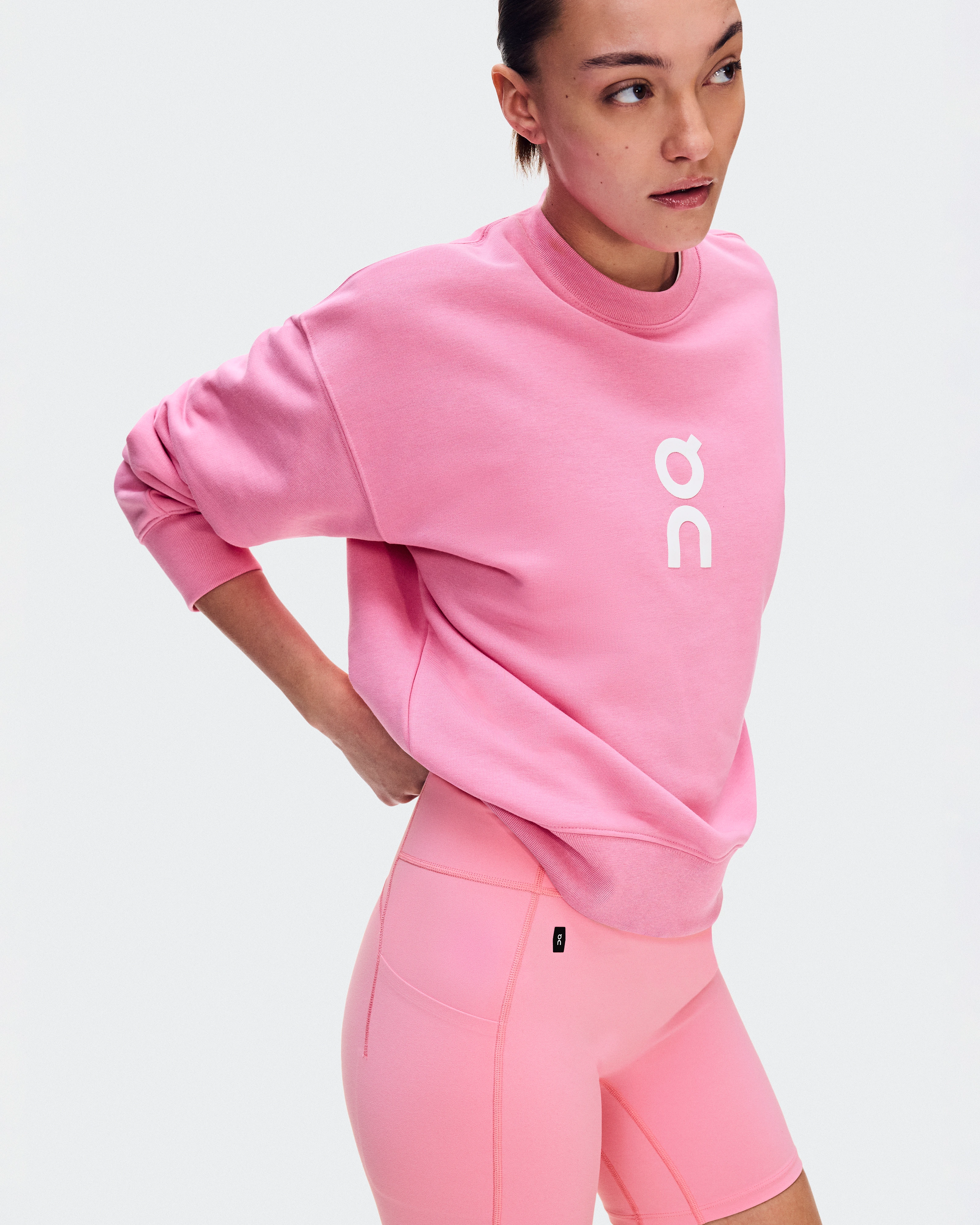 On Club Crew Bubblegum Women Hoodies and sweatshirts