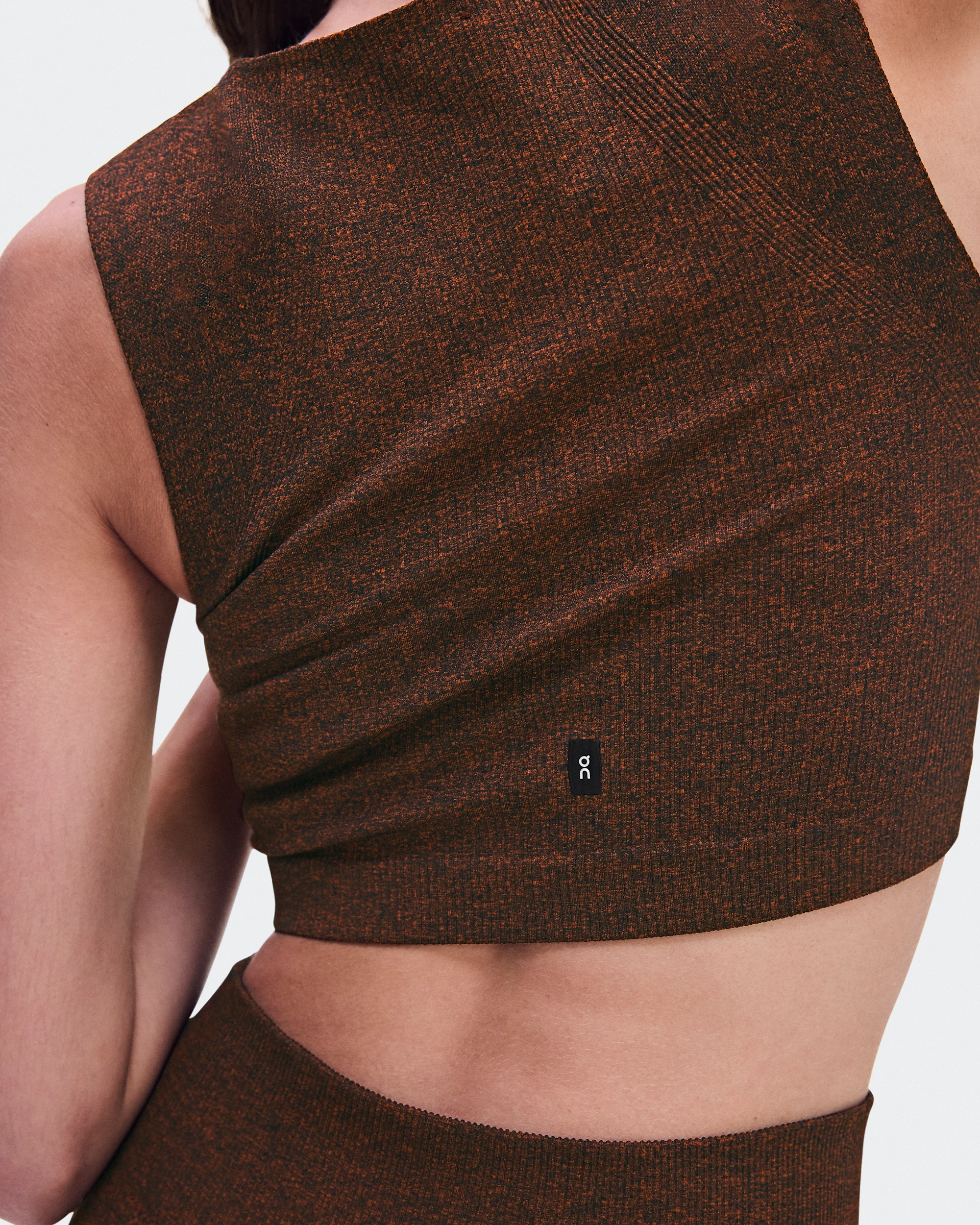 Women's Studio Knit Crop Cinnamon Heather - thumbnail 6