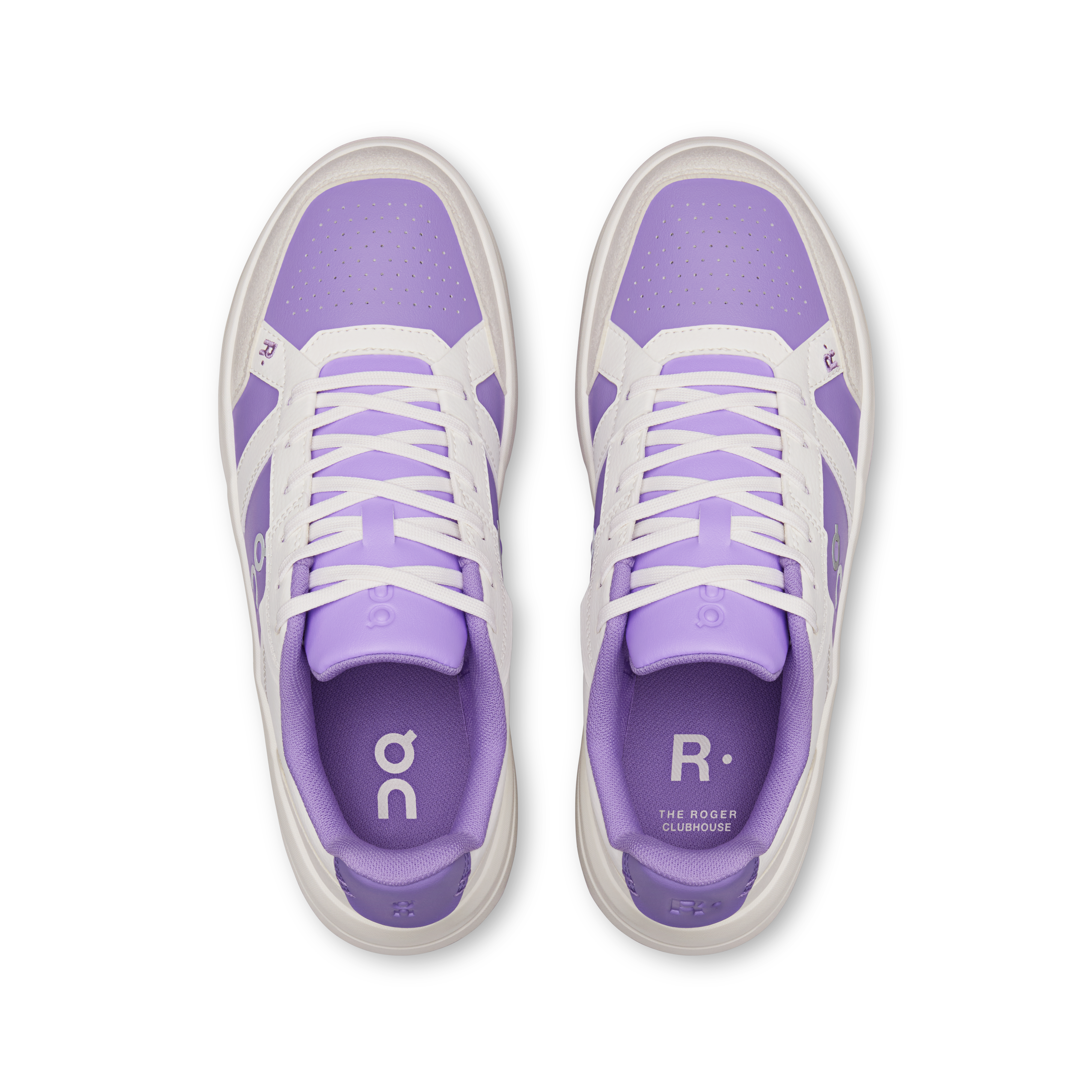 On THE ROGER Clubhouse Ivory & Aconite Women – Lifestyle, all-day, tennis-inspired Shoes