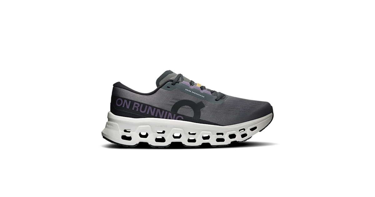 Tenis Cloudmonster 3 para hombre gris oscuro y blanco · On