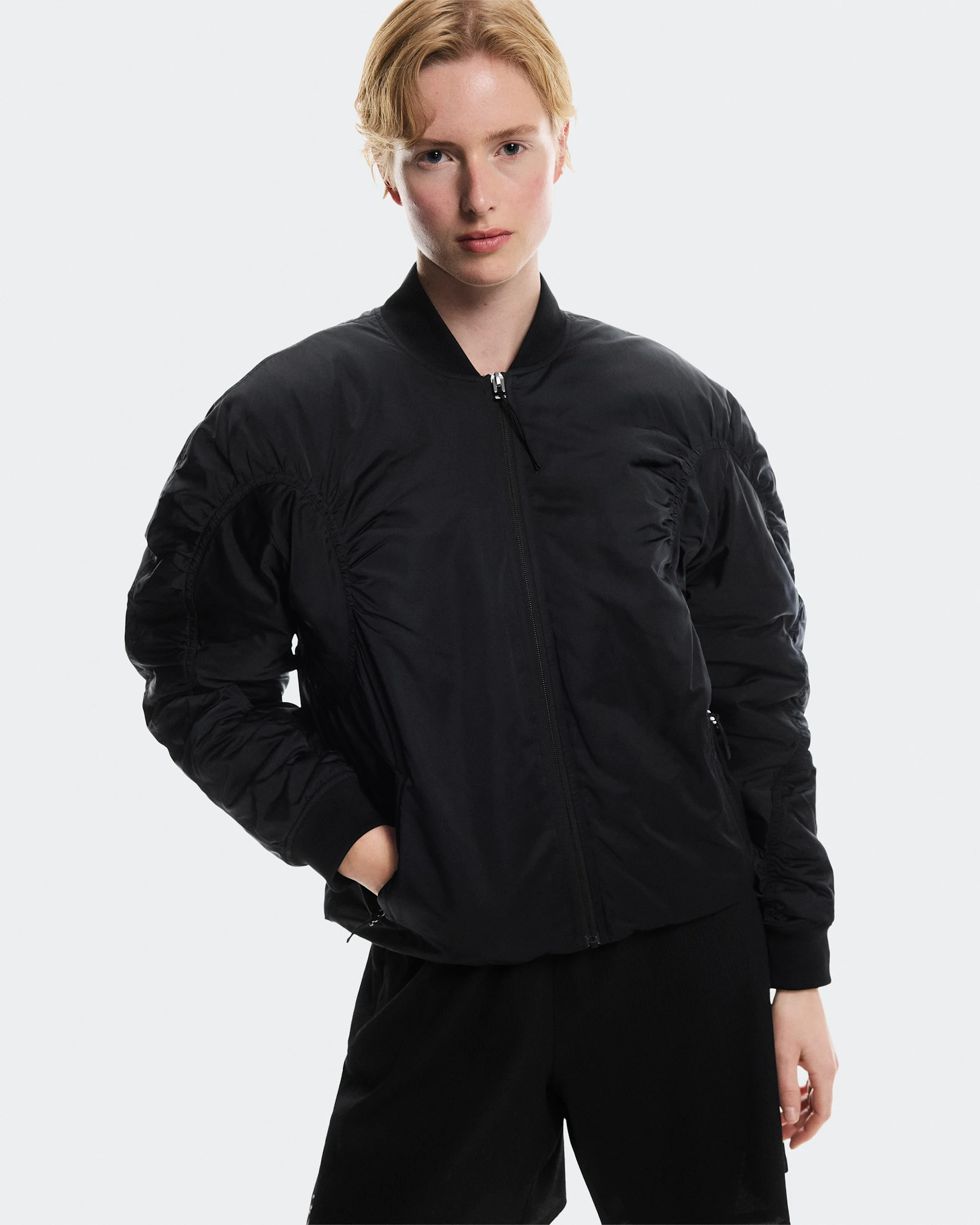 Women's Bomber Jacket Black - thumbnail 4