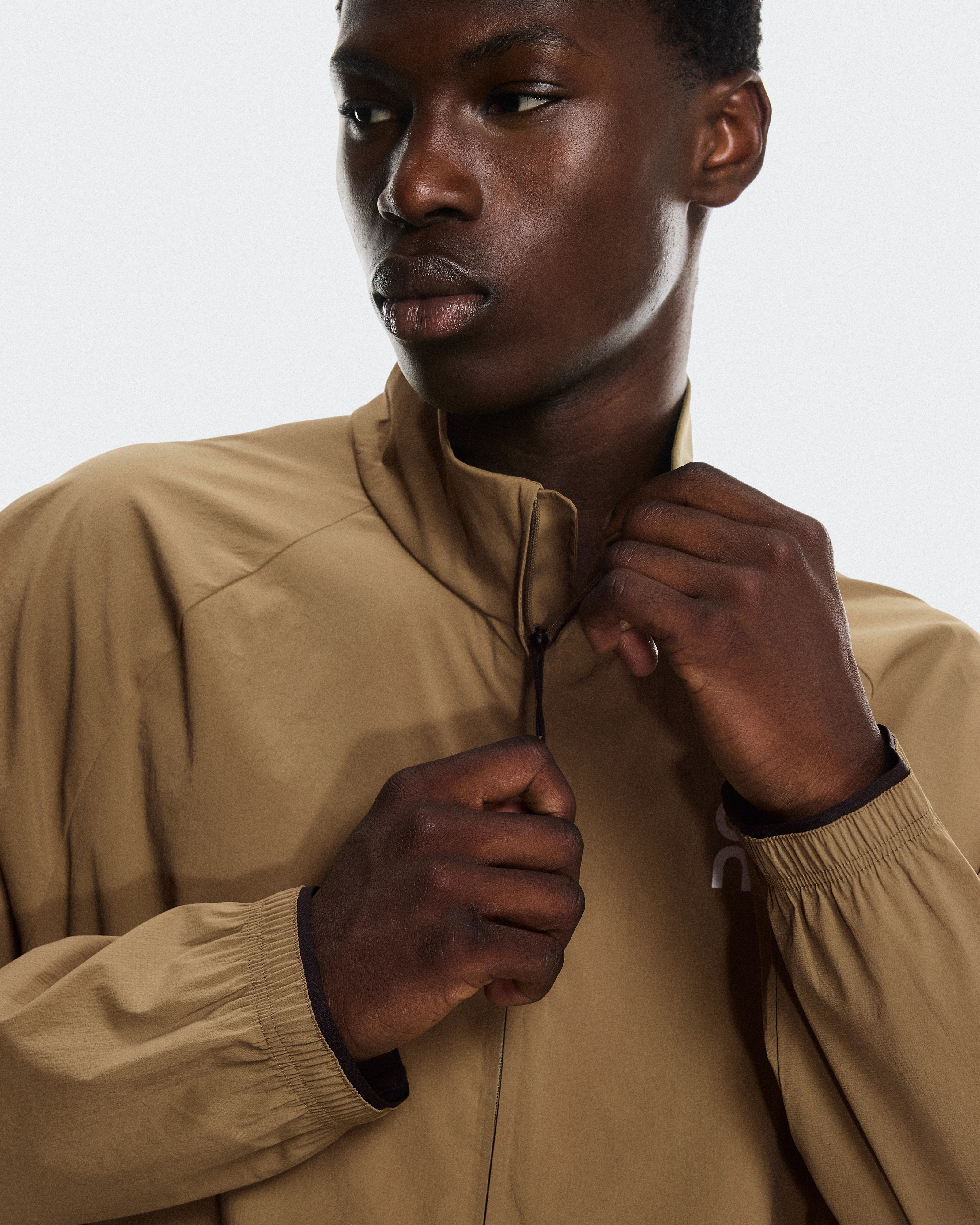 On All-Day 1/2 Zip Jacket Nutmeg Masculino Jaquetas