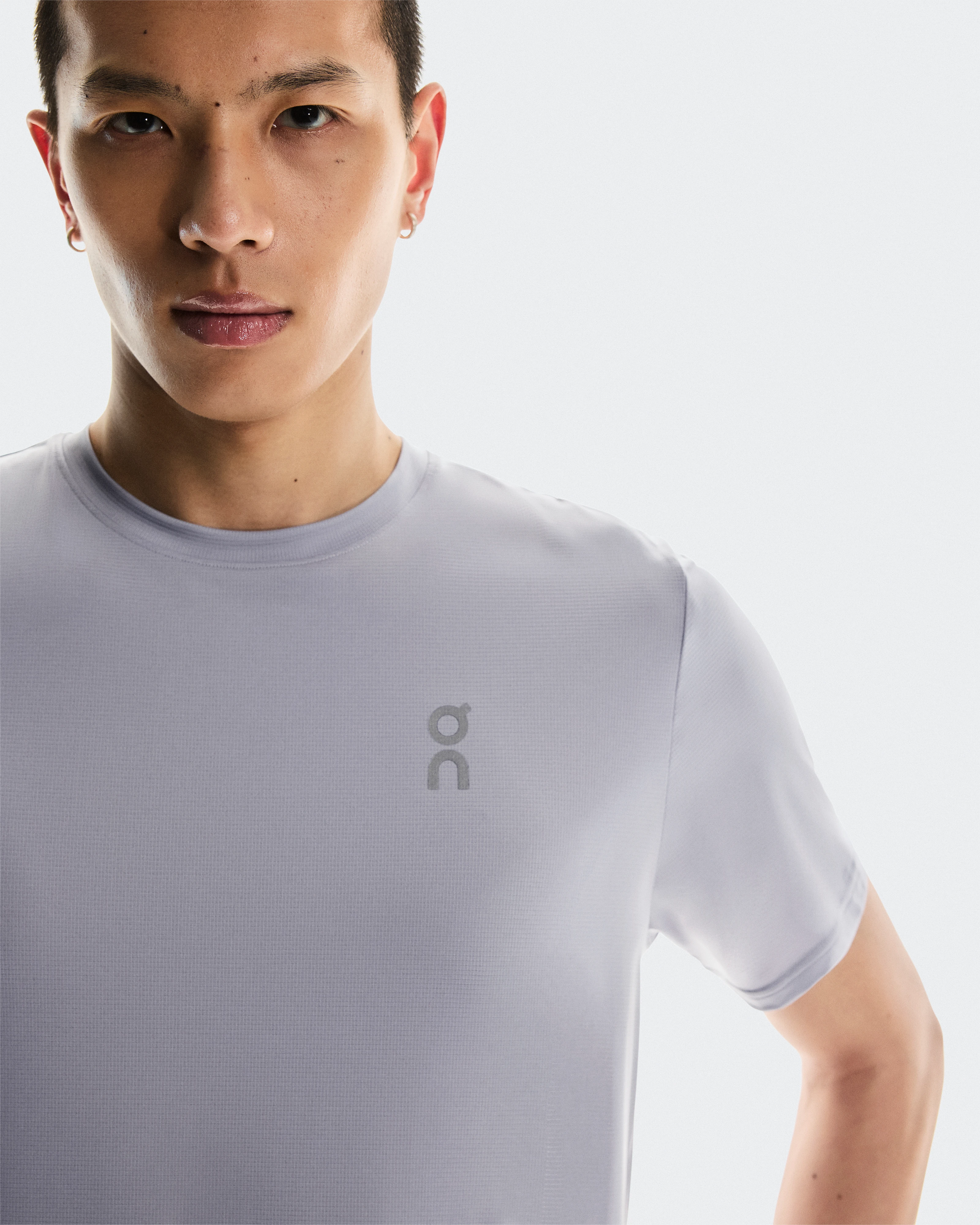 On Core-T Lilac Hombre Camisetas