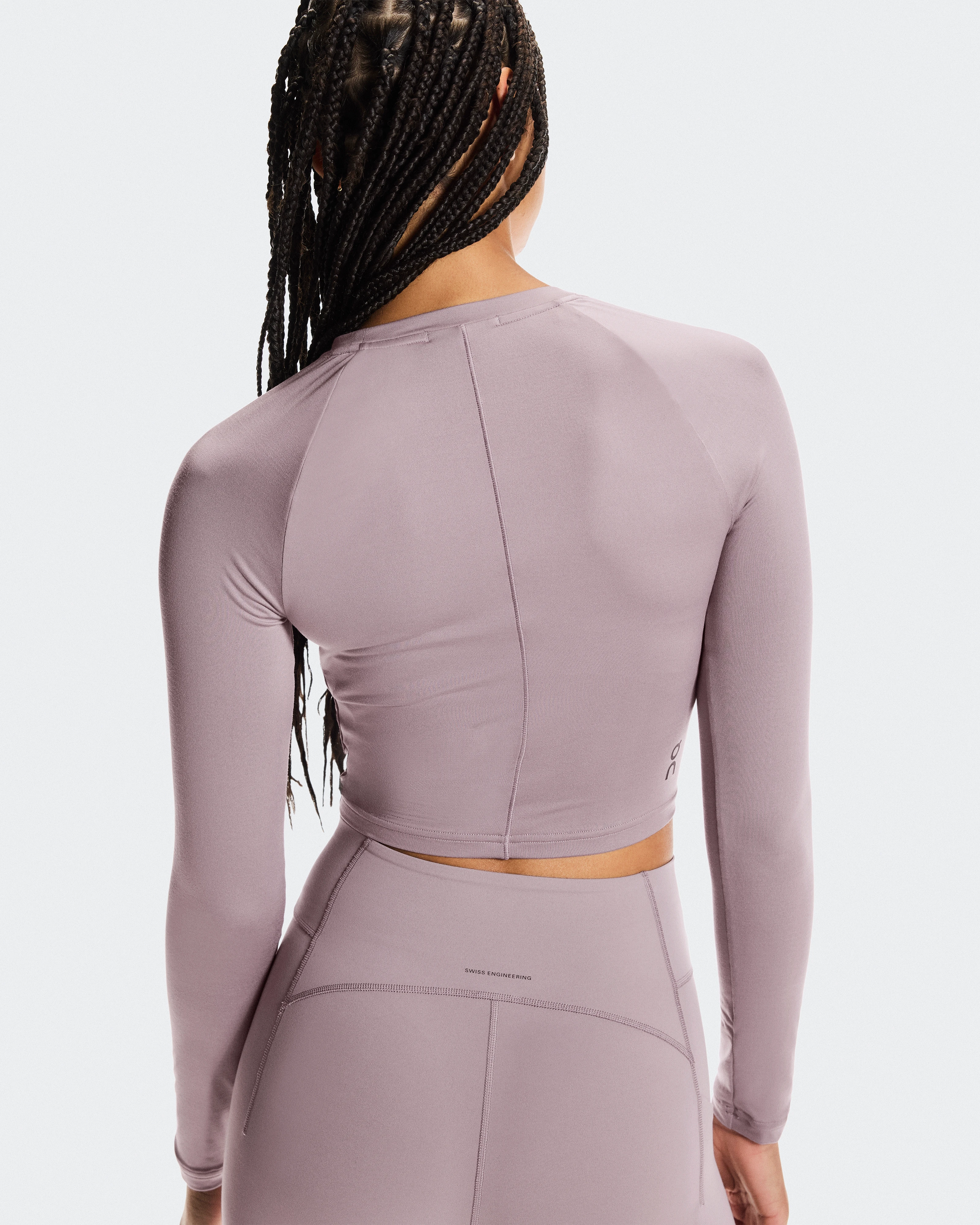 On Studio Long-T Crop Heron Women Tops and t-shirts