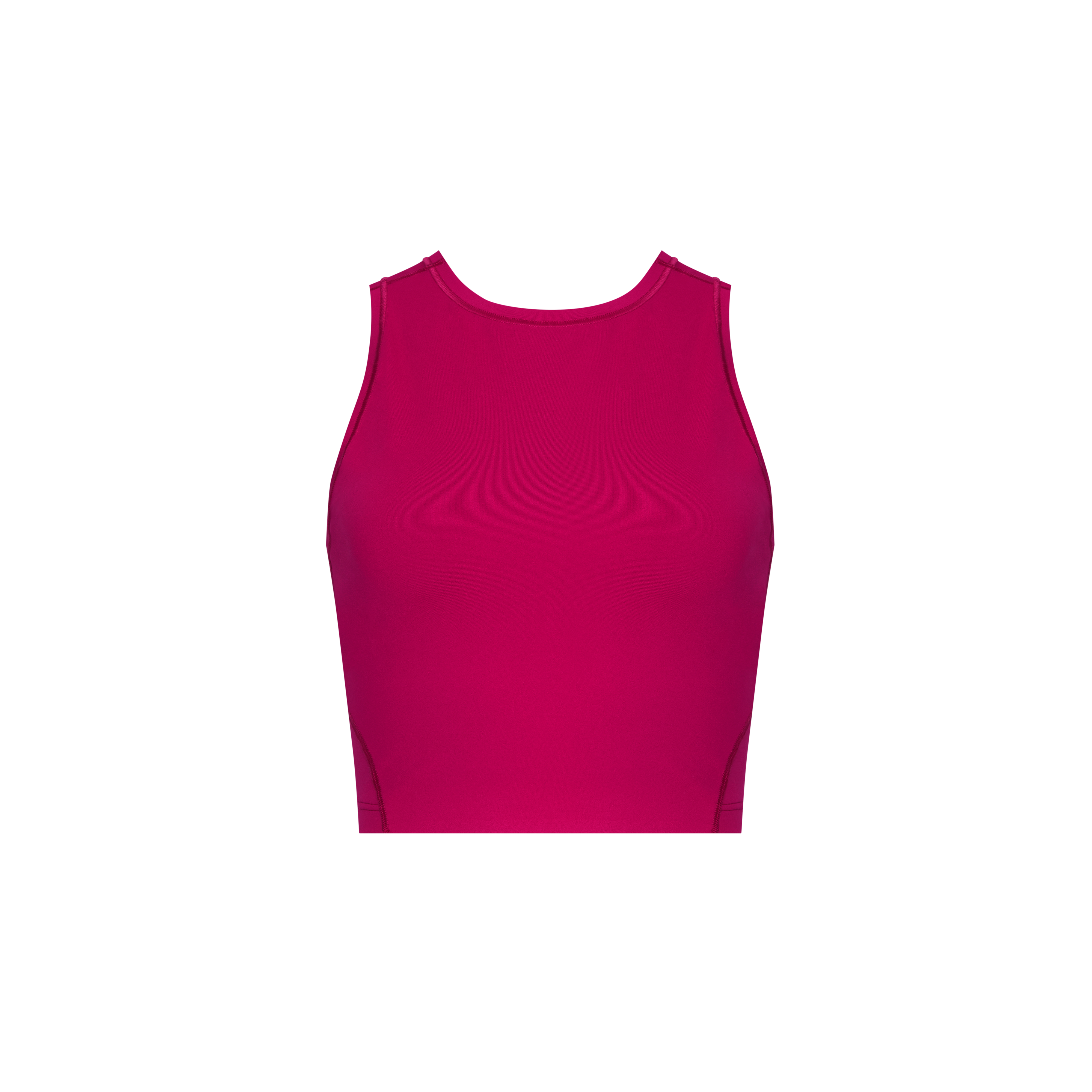 Studio Crop Tank in Grenadine