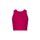 Studio Crop Tank in Grenadine