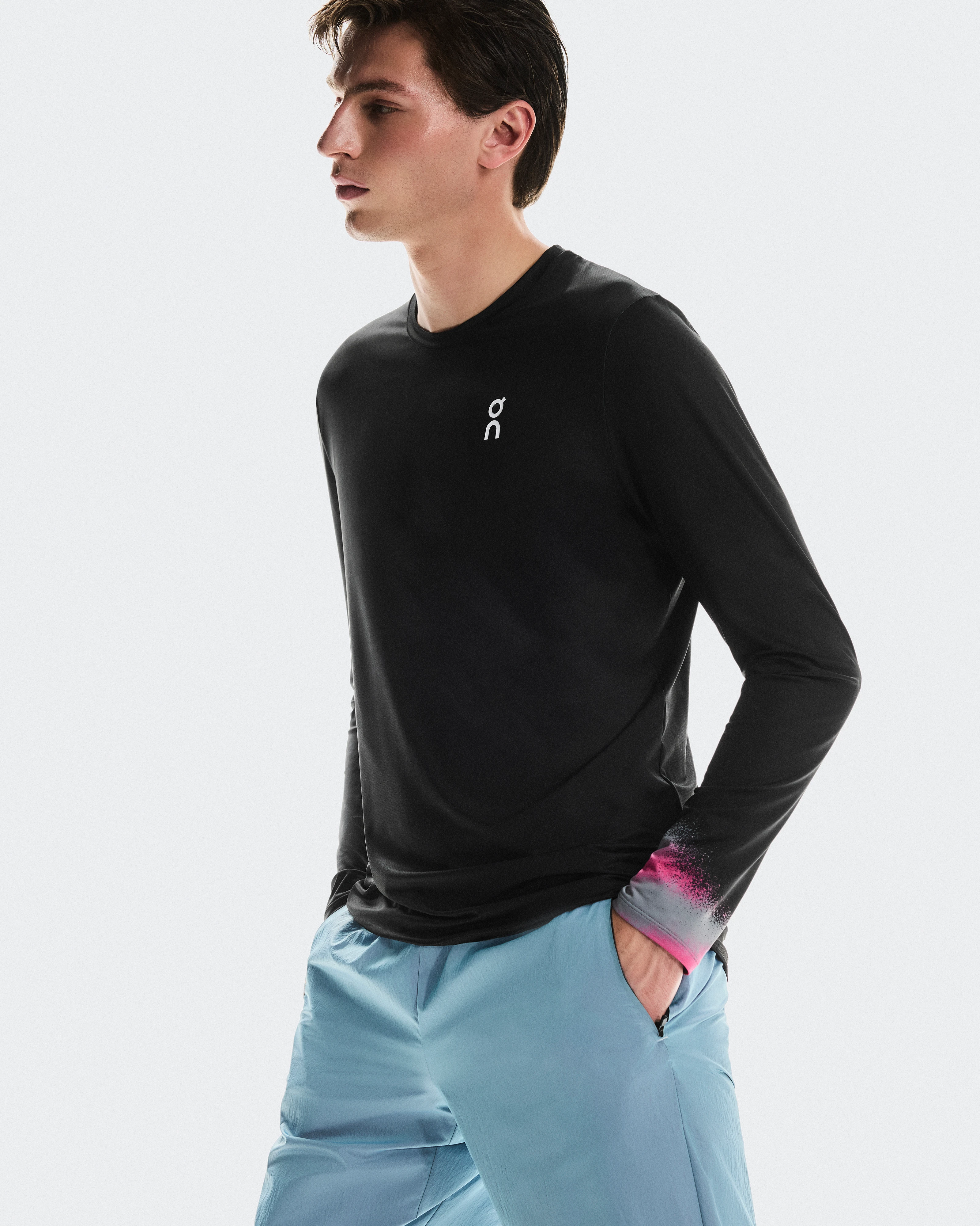 On Court Long-T Black & Rock Men Tops and t-shirts