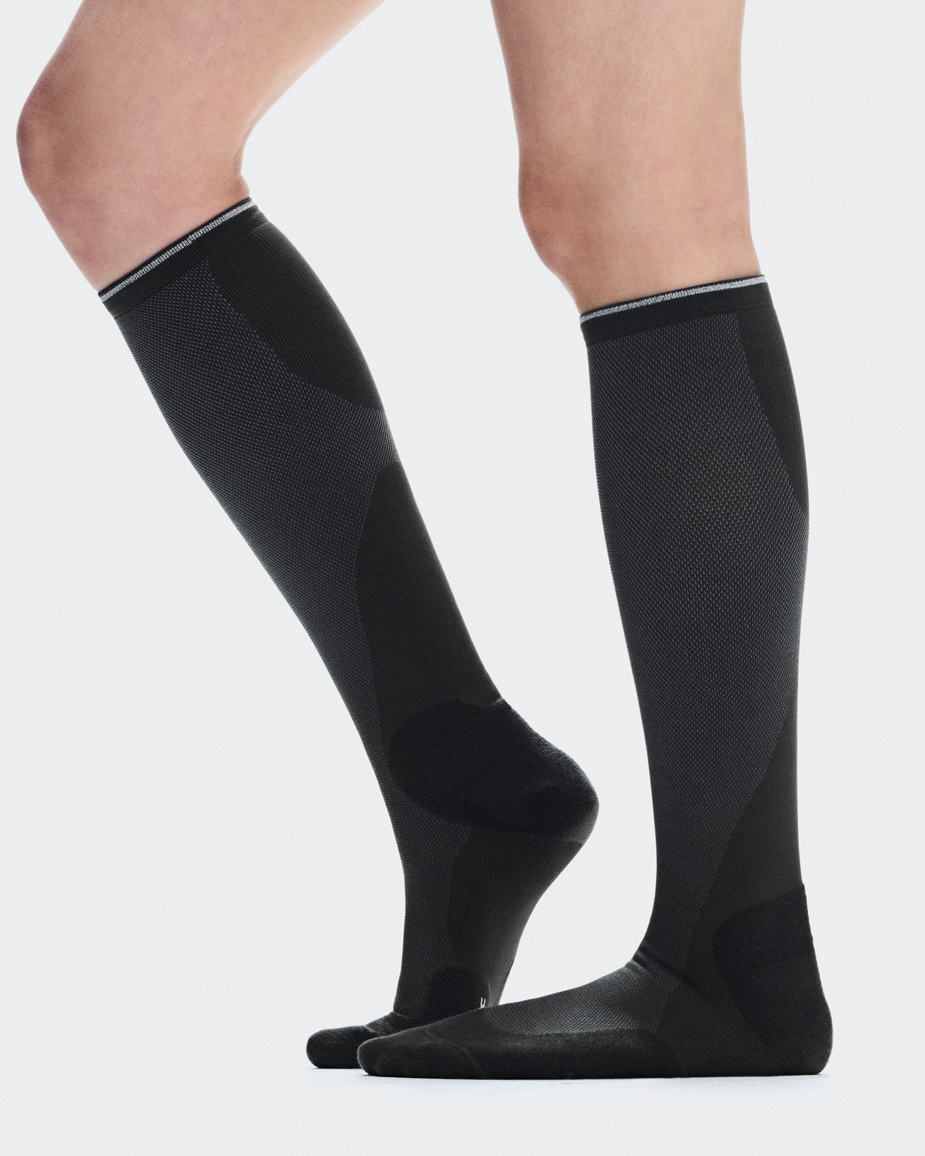 On Run Sock PAF Molasses & Black Unisex Socks