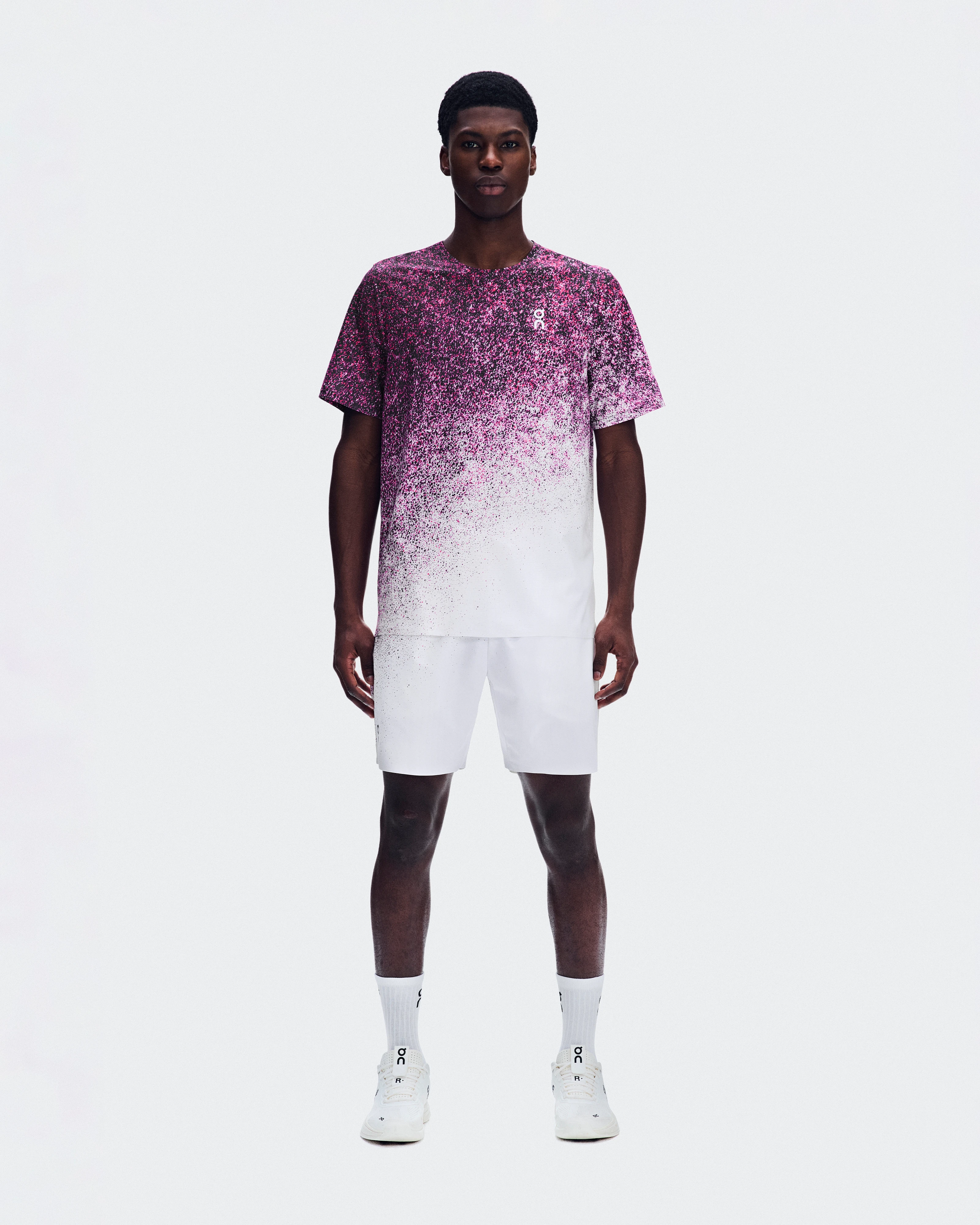 On Court-T Fade Nebula & White Men Tops and t-shirts