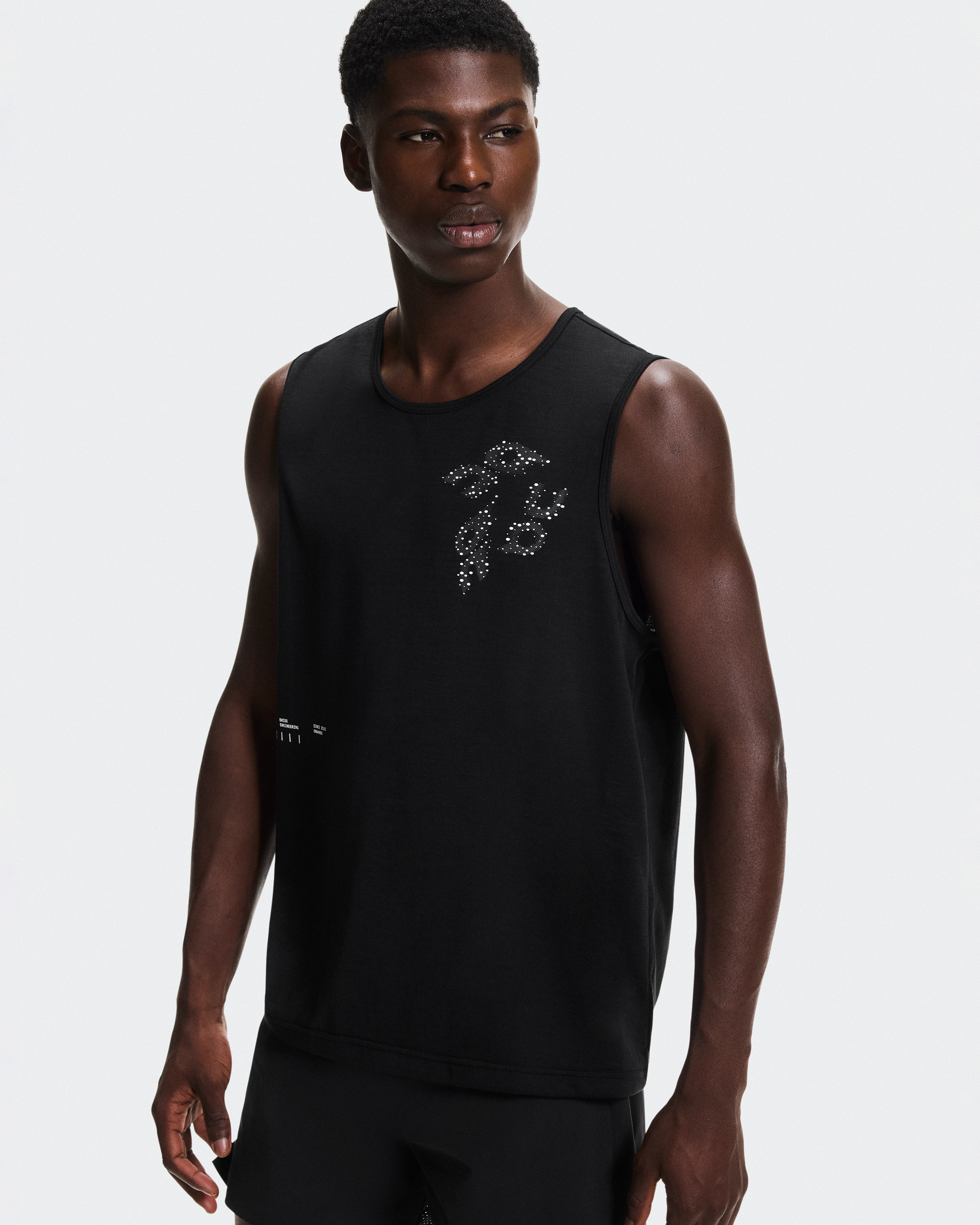 On On Run Tank Black Men Tops and t-shirts