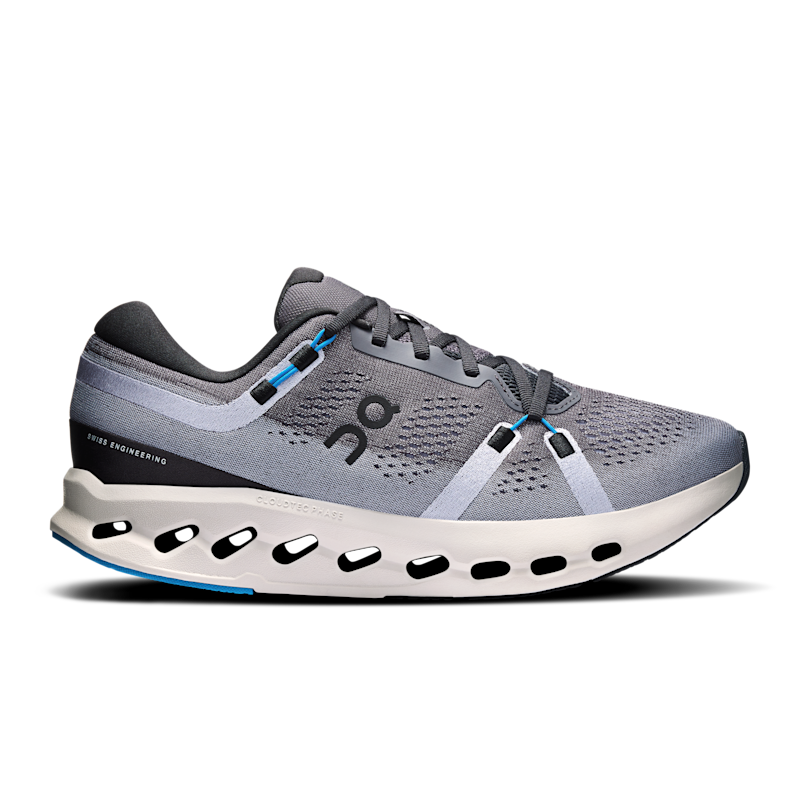 On Cloudsurfer 2 Wide Zapatillas de Running para Asfalto Hombre en Black/Malibu, Talla: 42.5, Polyester ️