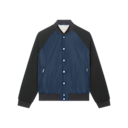 Courtside Bomber Jacket in Inkwell/Black