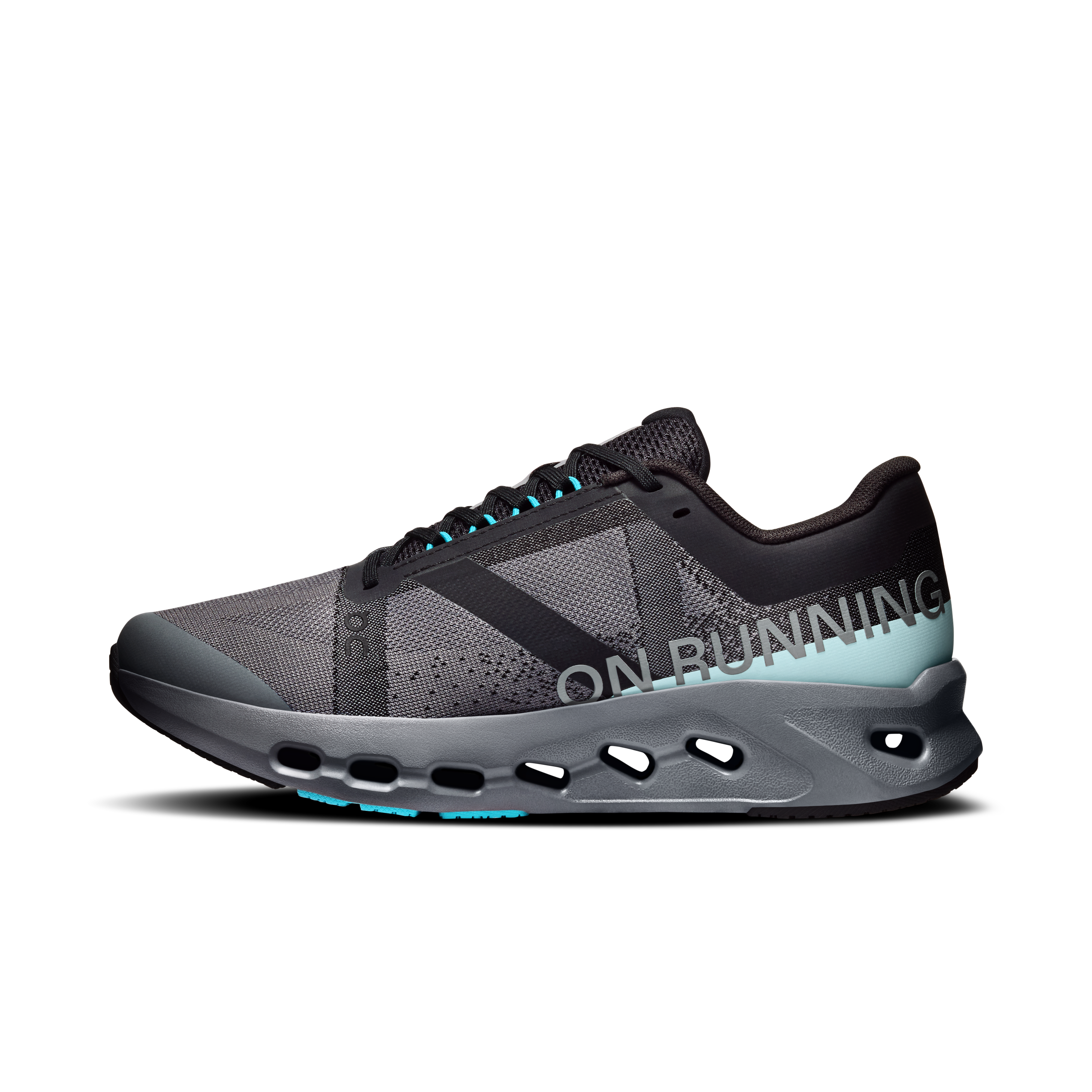On Cloudsurfer Youth Black & Riviera Youth Road running Shoes