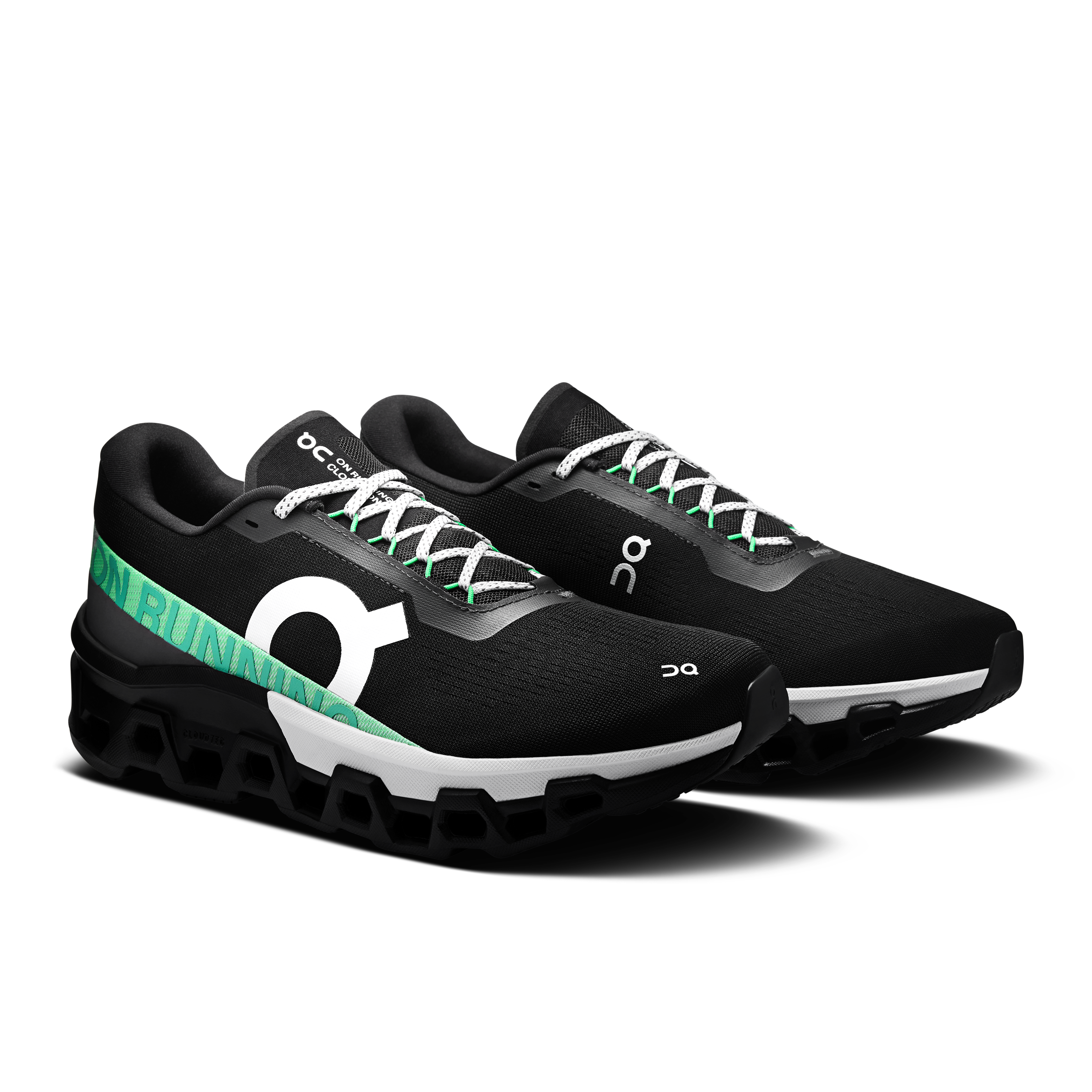 On Cloudmonster 2 Black & Glacier Men Road running Shoes