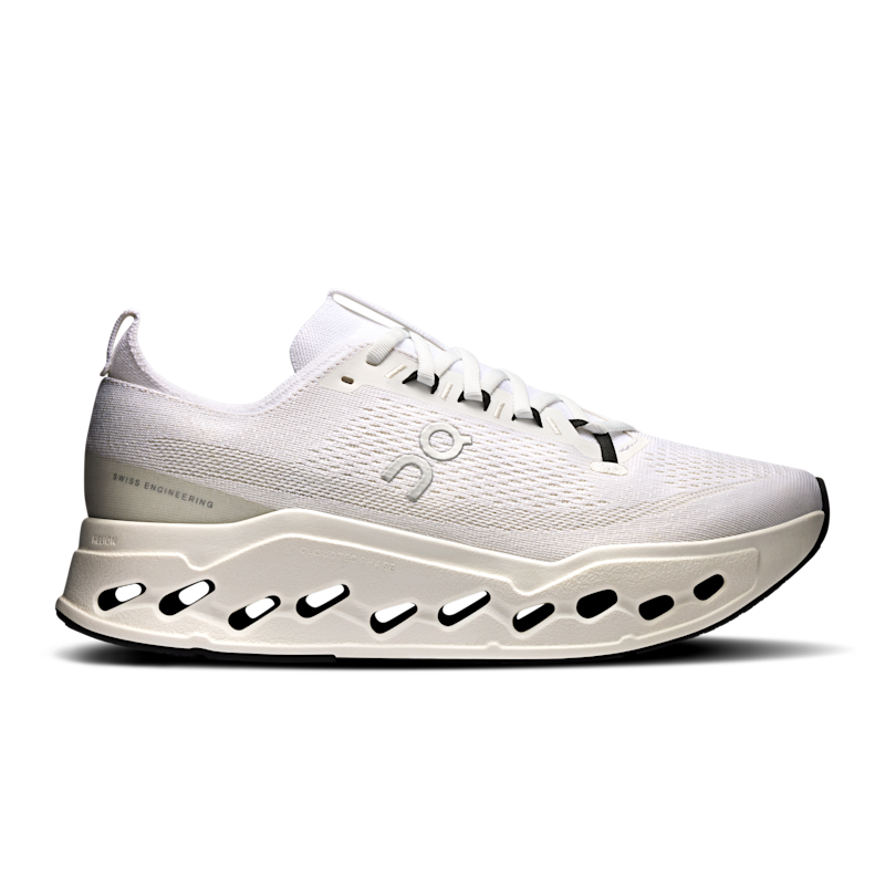On Cloudsurfer Max Zapatillas de Running para Asfalto Hombre en White/White, Talla: 44, Polyester ️