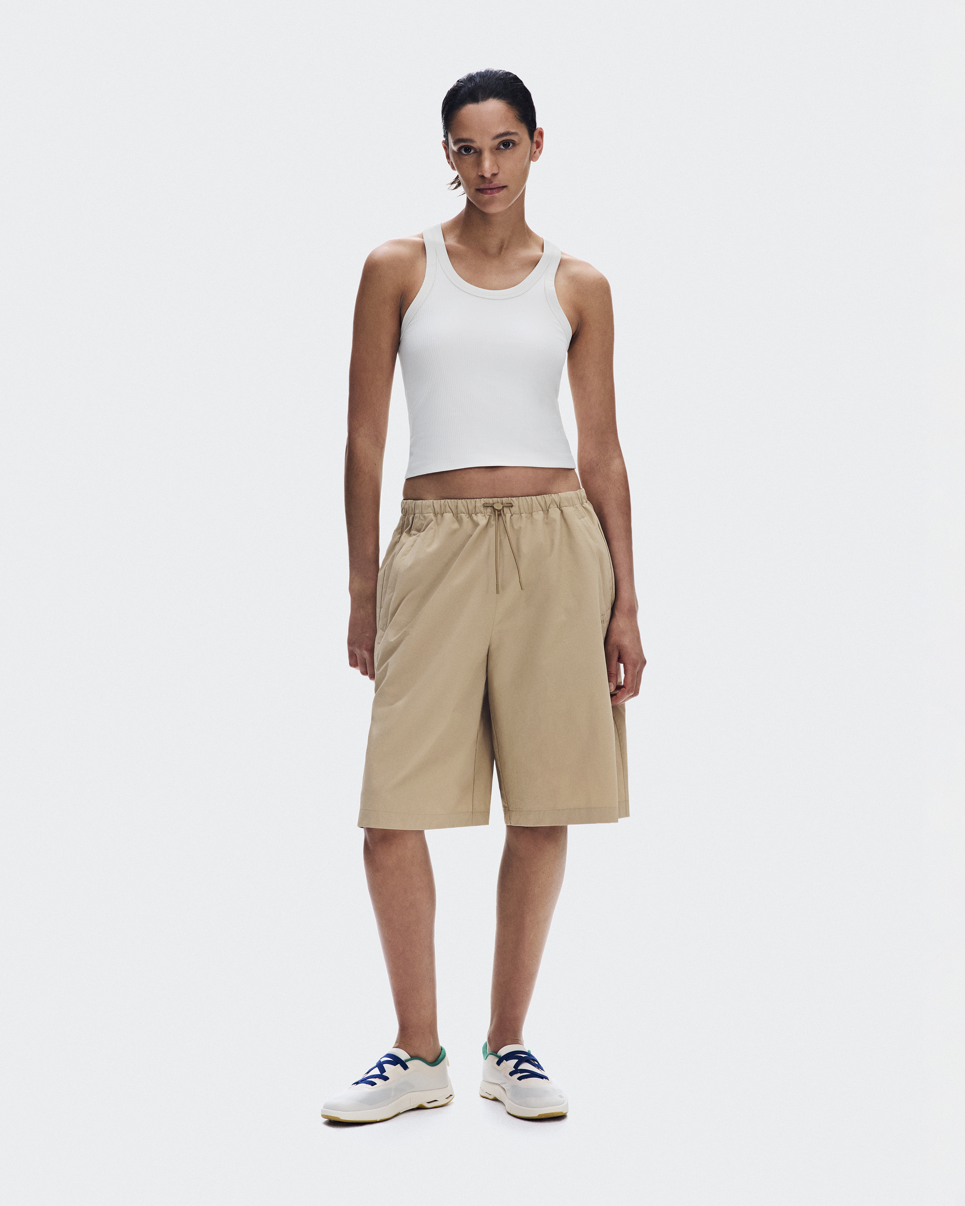 All-Day Ribbed Tank Top in Ivory
