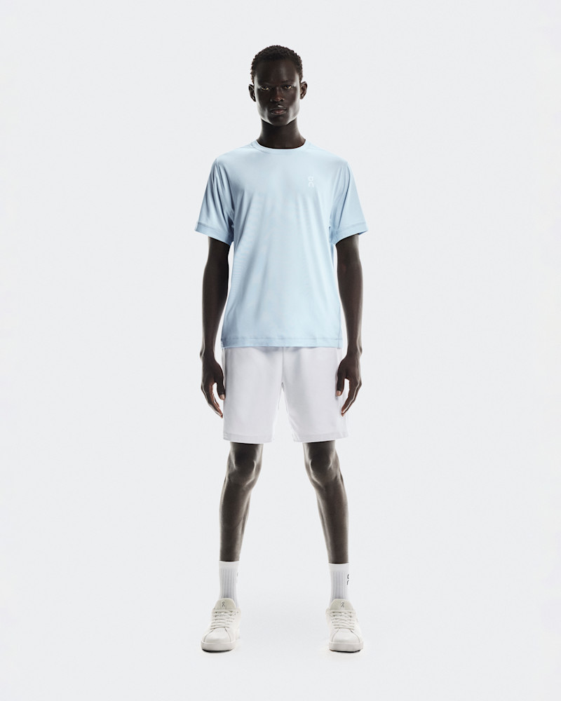 On Men's Courtside-T Short-Sleeve Shirt in Arctic, Size: XS, Polyester