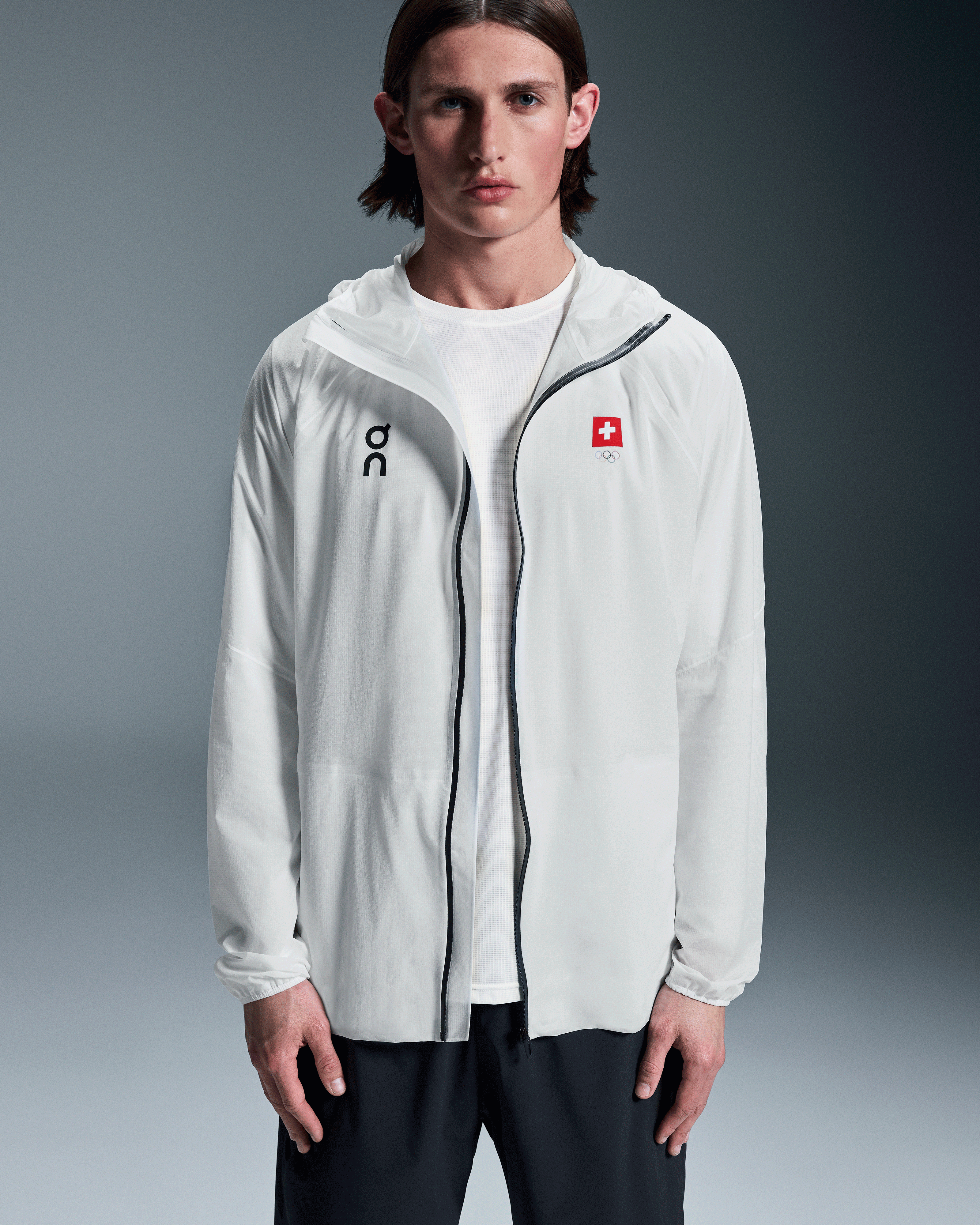 On Swiss Olympic Ultra Jacket Undyed-White Herren Jacken & Westen