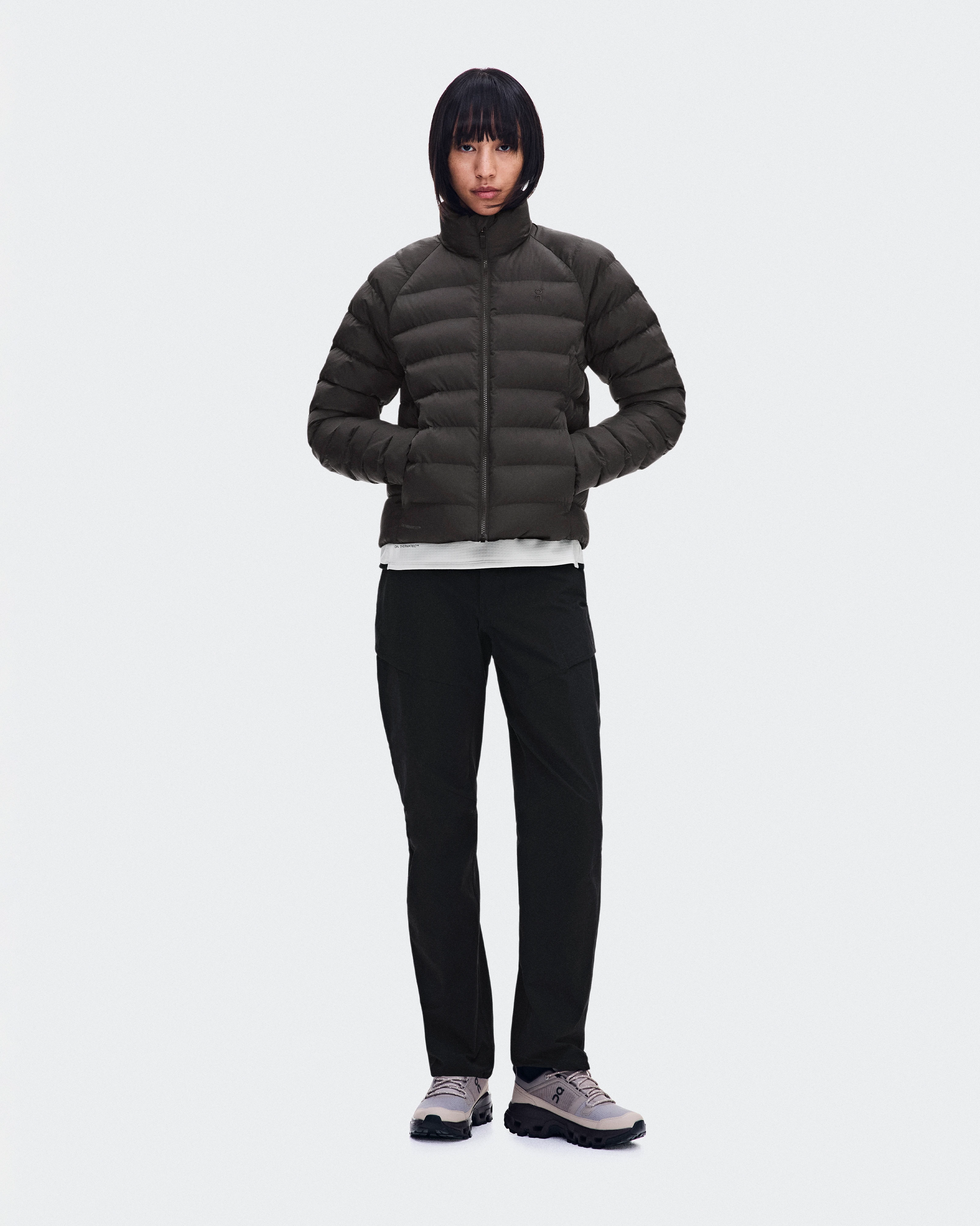 On Ascent Puffer Jacket Espresso Mujer Chaquetas