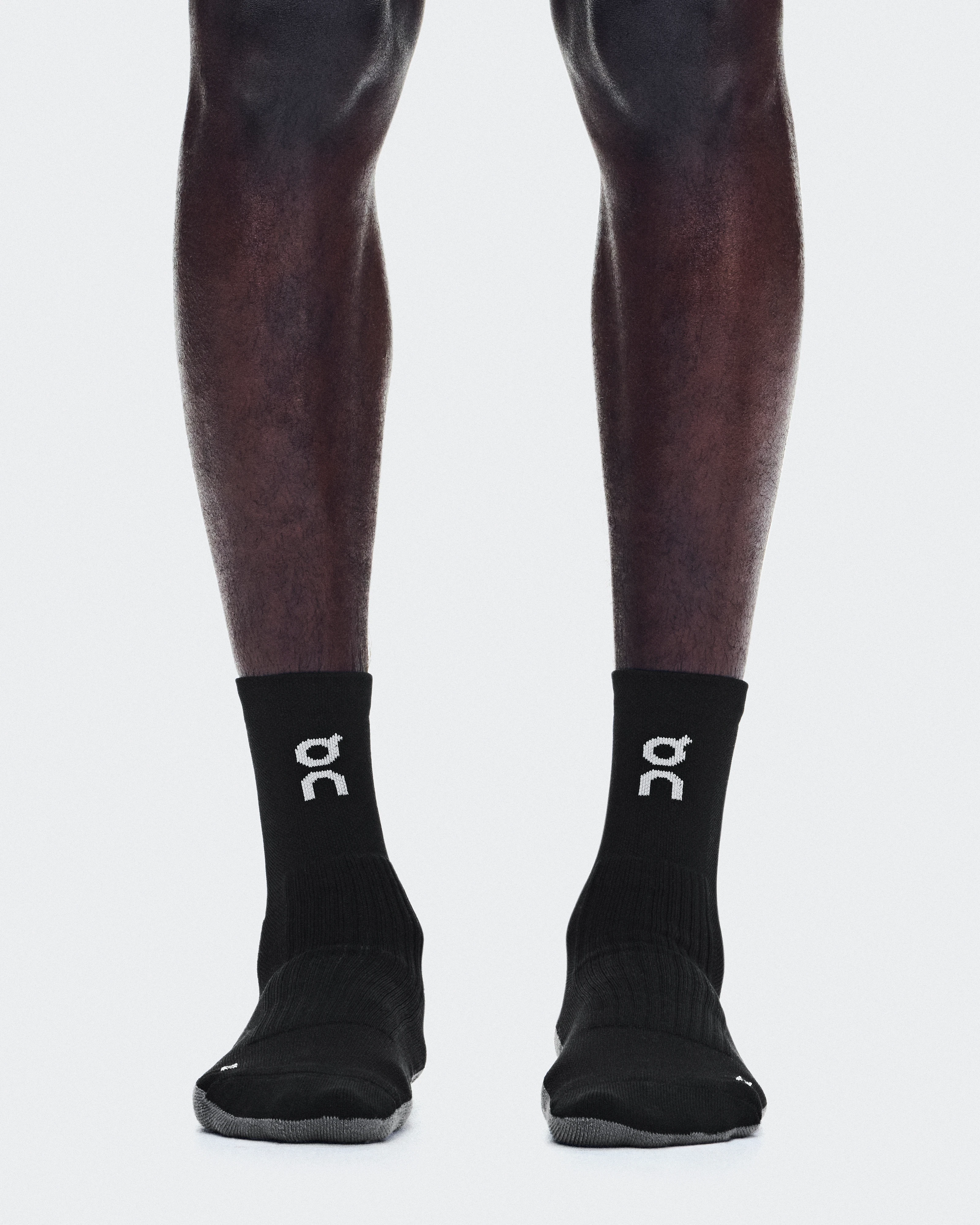 On Trail Sock High 2P Black & Black Unisex Socks