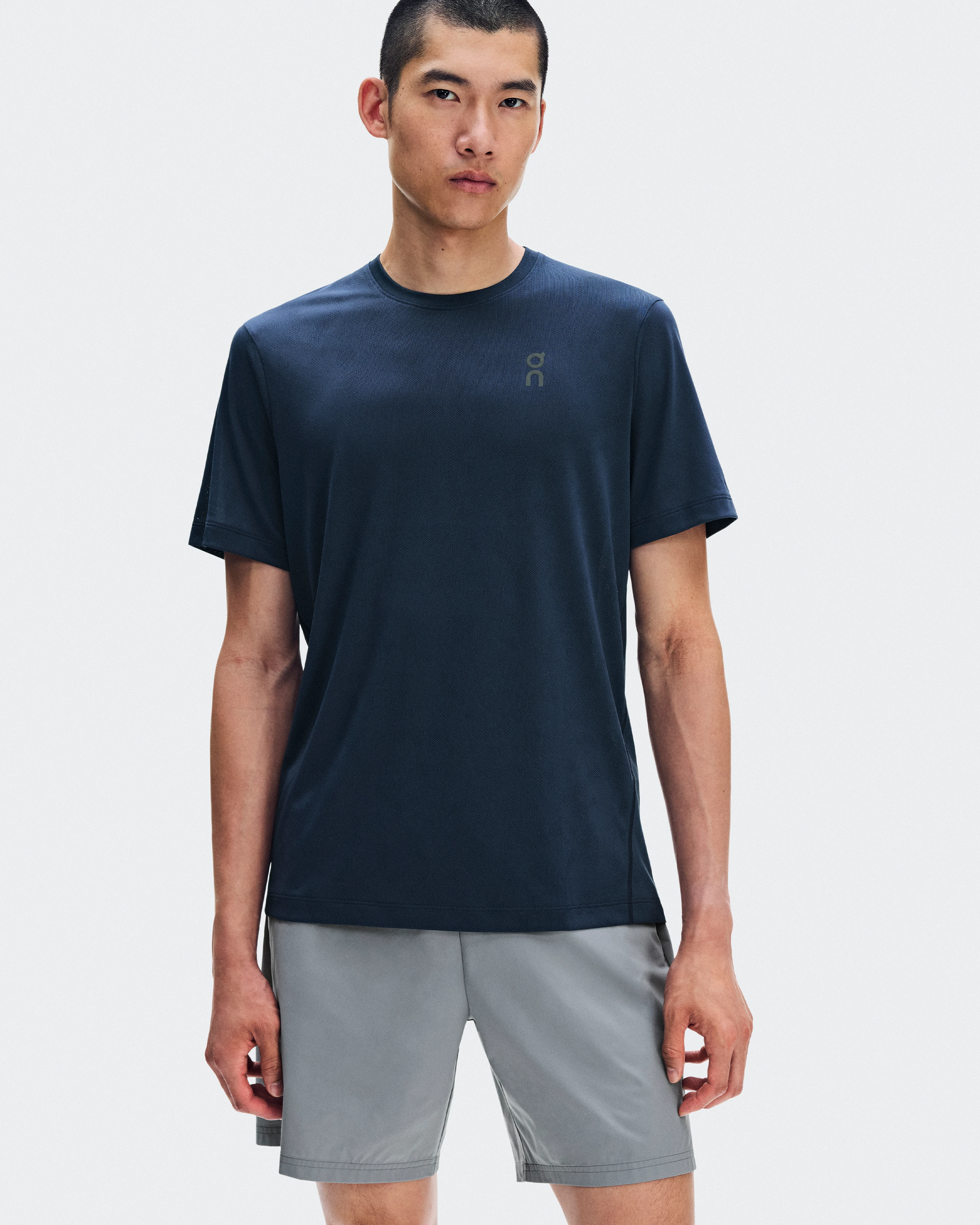 On Core-T Grid Navy Hombre Camisetas