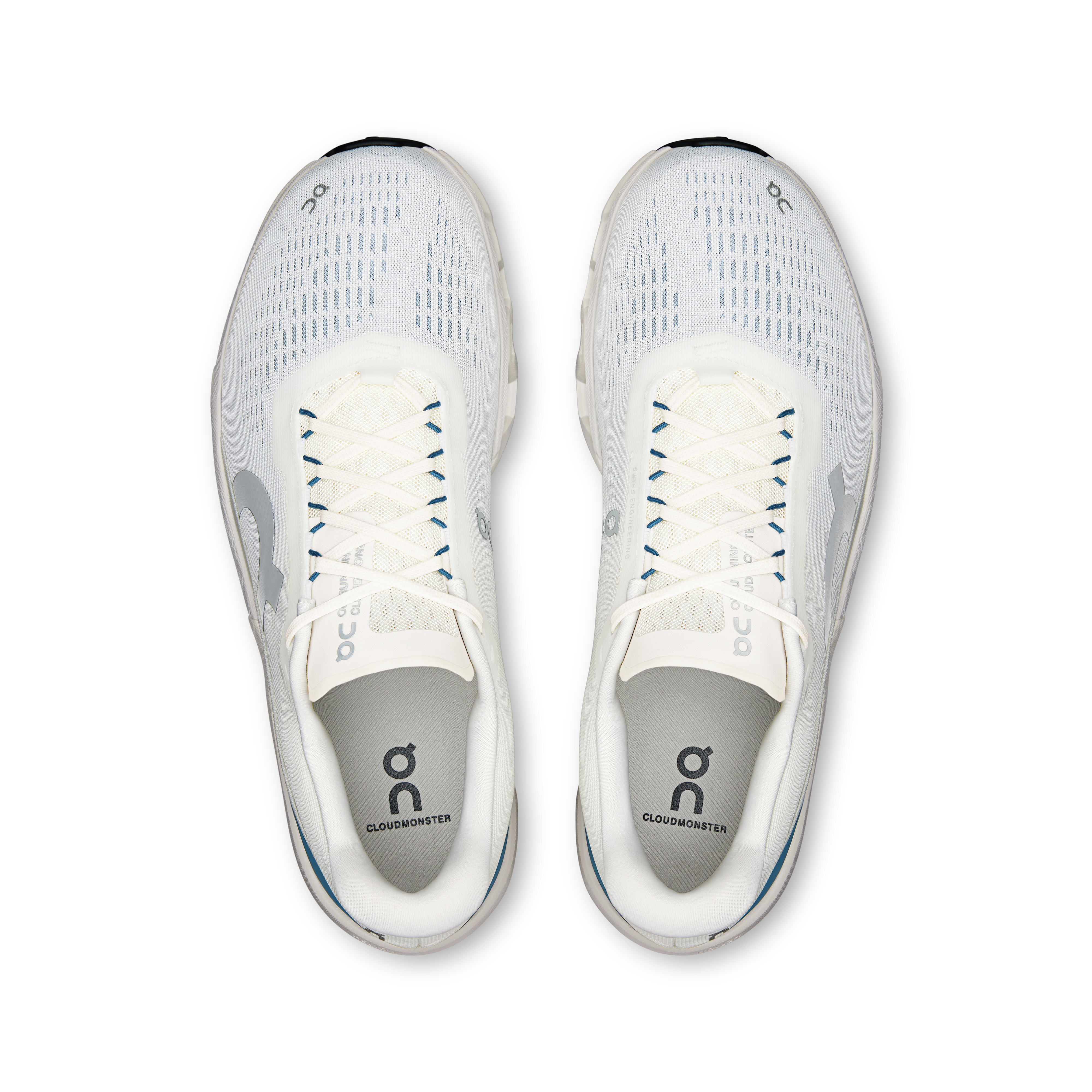 On Cloudmonster 2 Ivory & Steel Homme Running sur route Chaussures