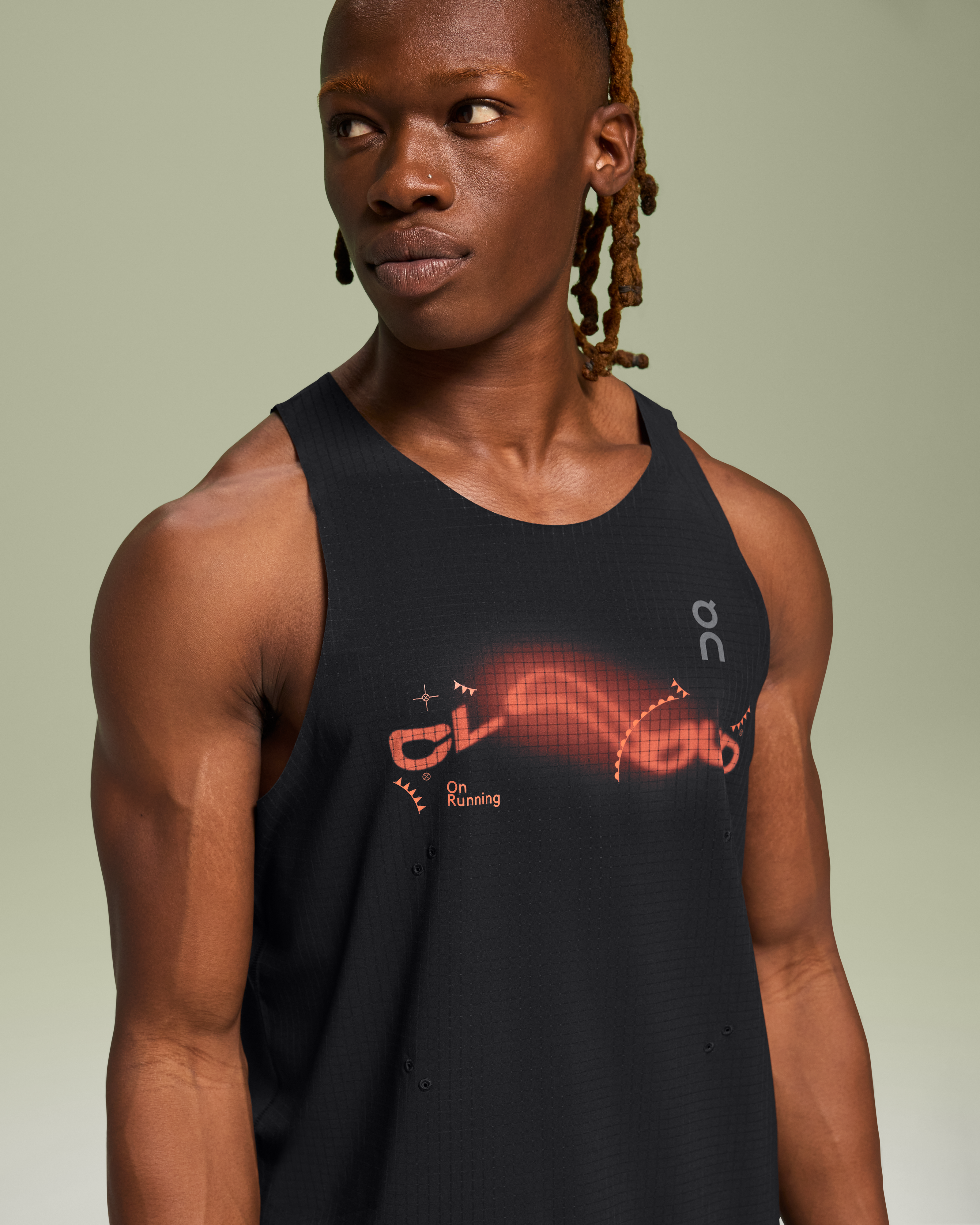 On Pace Tank Black Men Tops and t-shirts