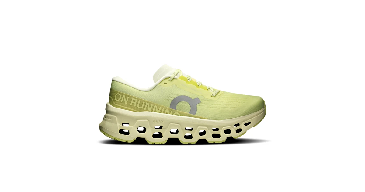 Tenis Cloudmonster 3 verde lima para mujer · On