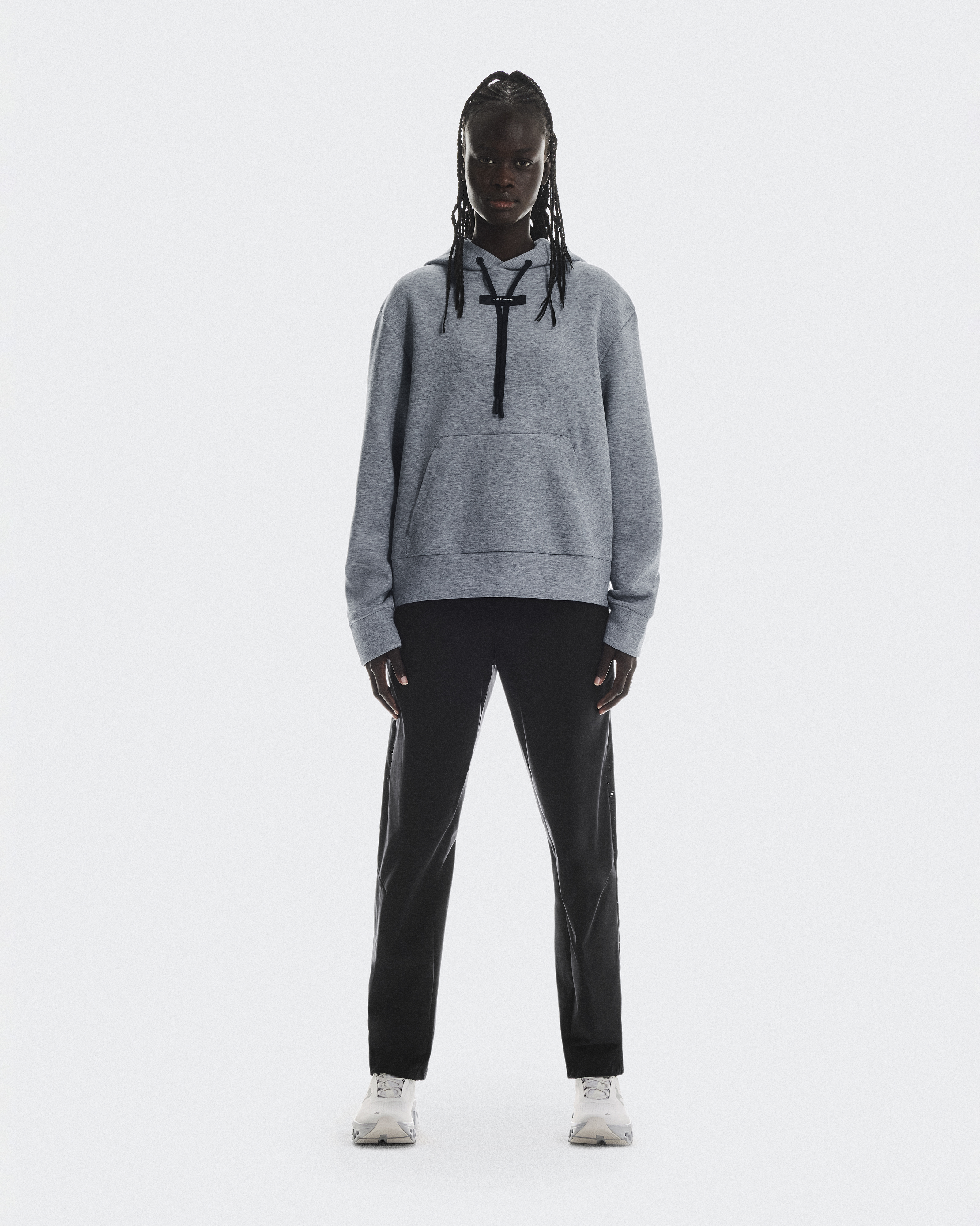 On Focus Tech Hoodie HoodieHoodie para Mujer en Basalt, Talla: XS, Polyester