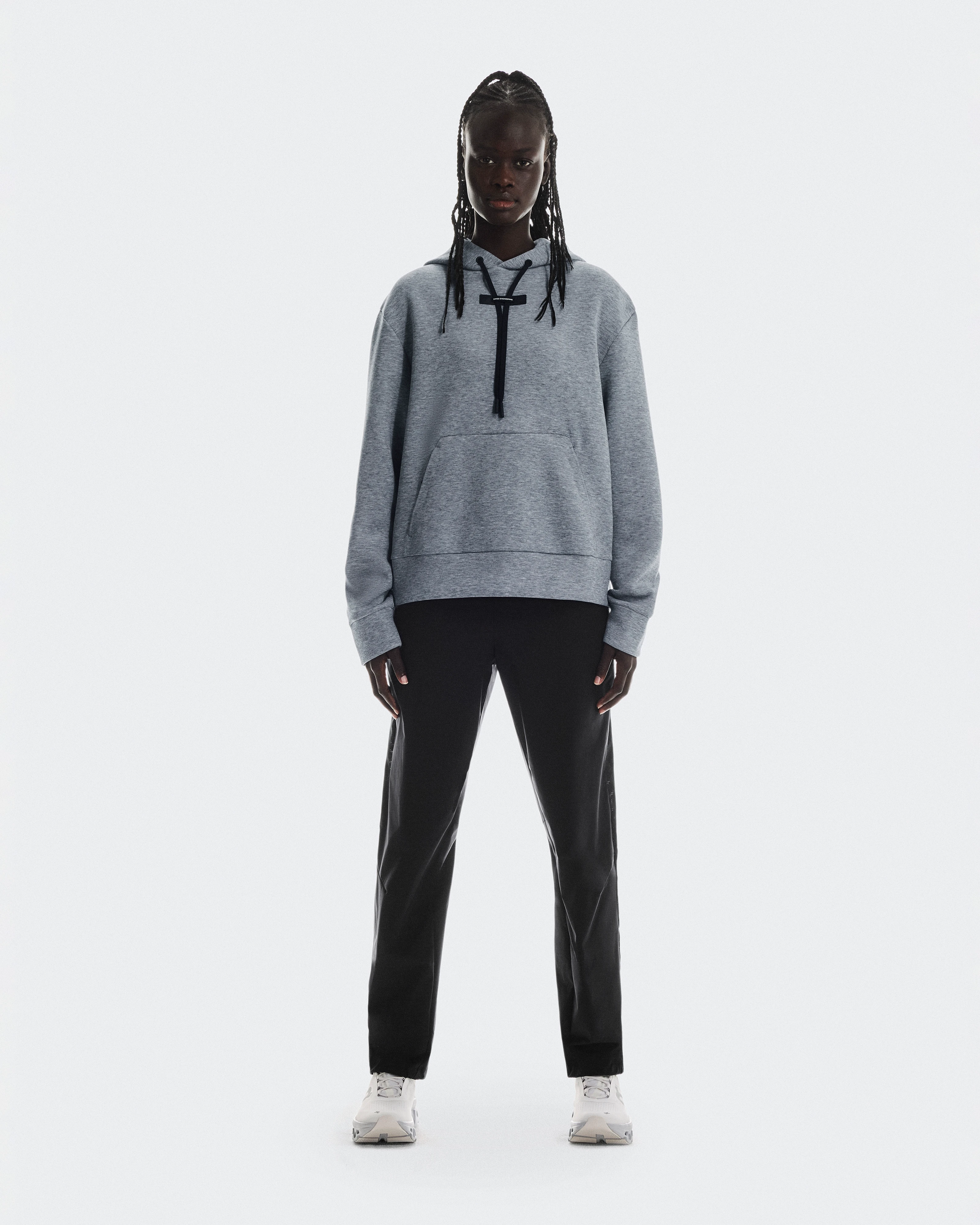 On Focus Tech Hoodie Basalt Women Hoodies and sweatshirts