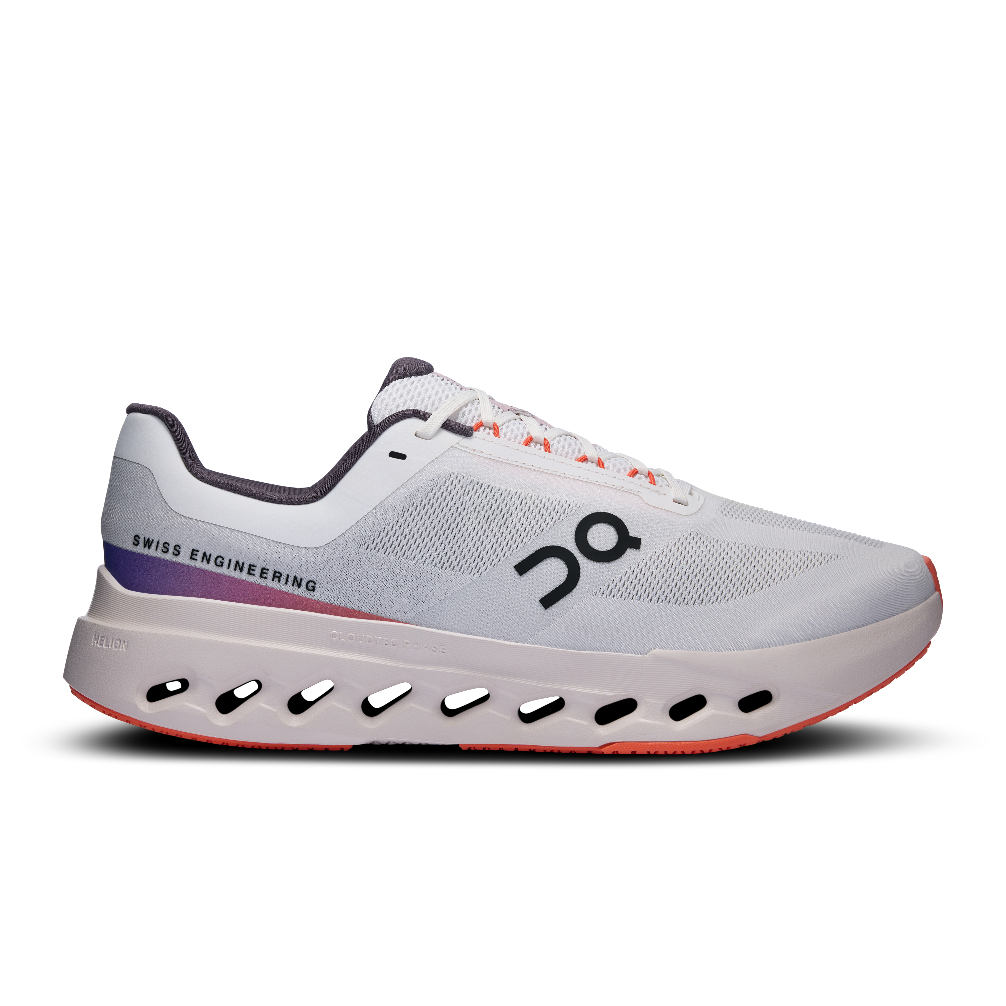 Cloudsurfer Next Road Running Shoe in White/Flame