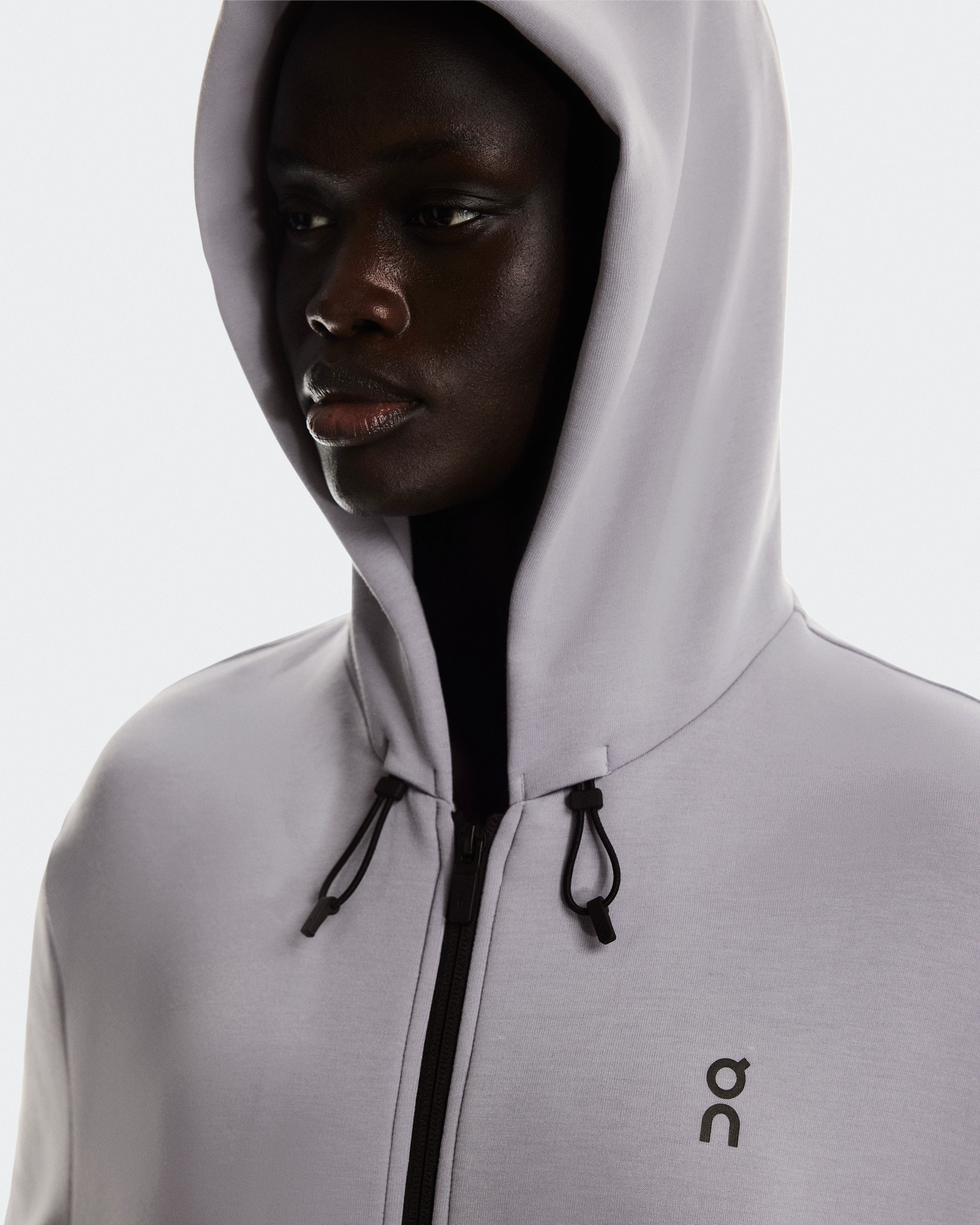 On Focus Tech Zip Hoodie Lilac Women Hoodies and sweatshirts