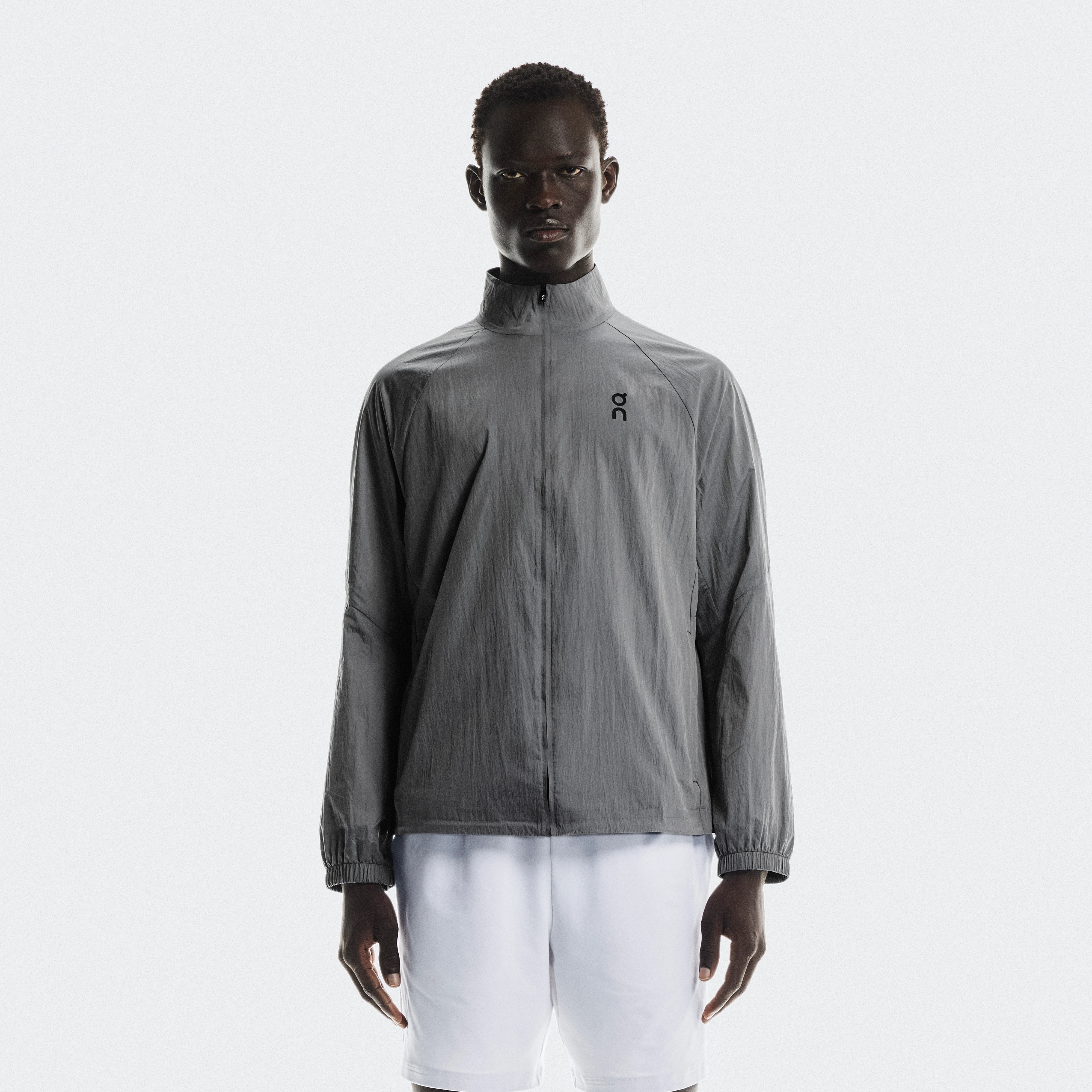 On Court Jacket Grey Men Men – Performance tennis, lightweight, iridescent fabric Jackets